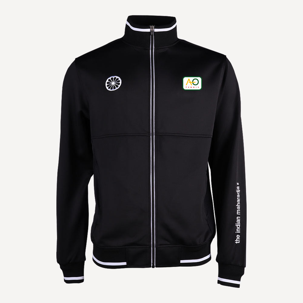 The Indian Maharadja Men's Knitted Tennis Jacket - Aeolus Oledo - Black (1)