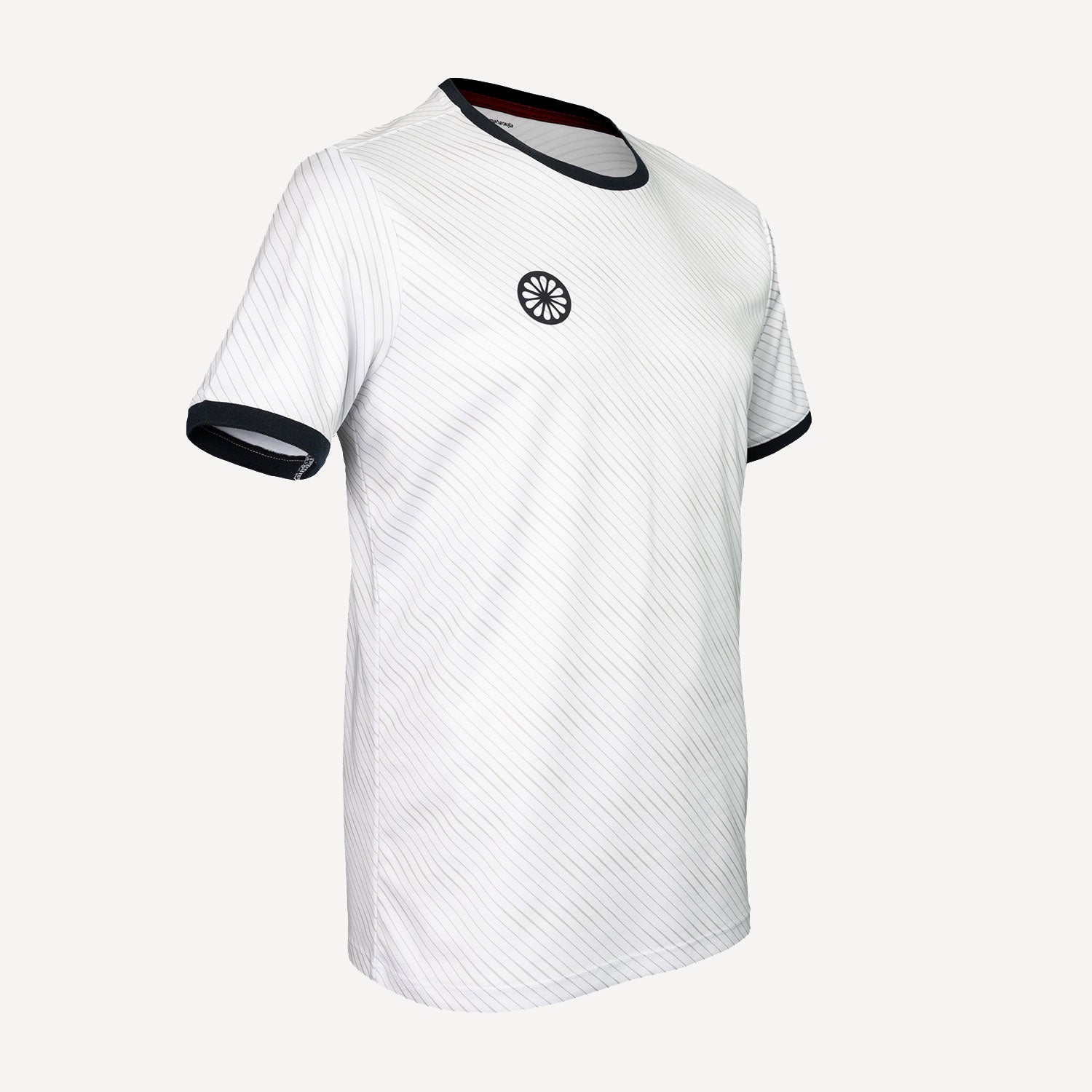 The Indian Maharadja Men's Pique Printed Tennis Shirt - White (2)