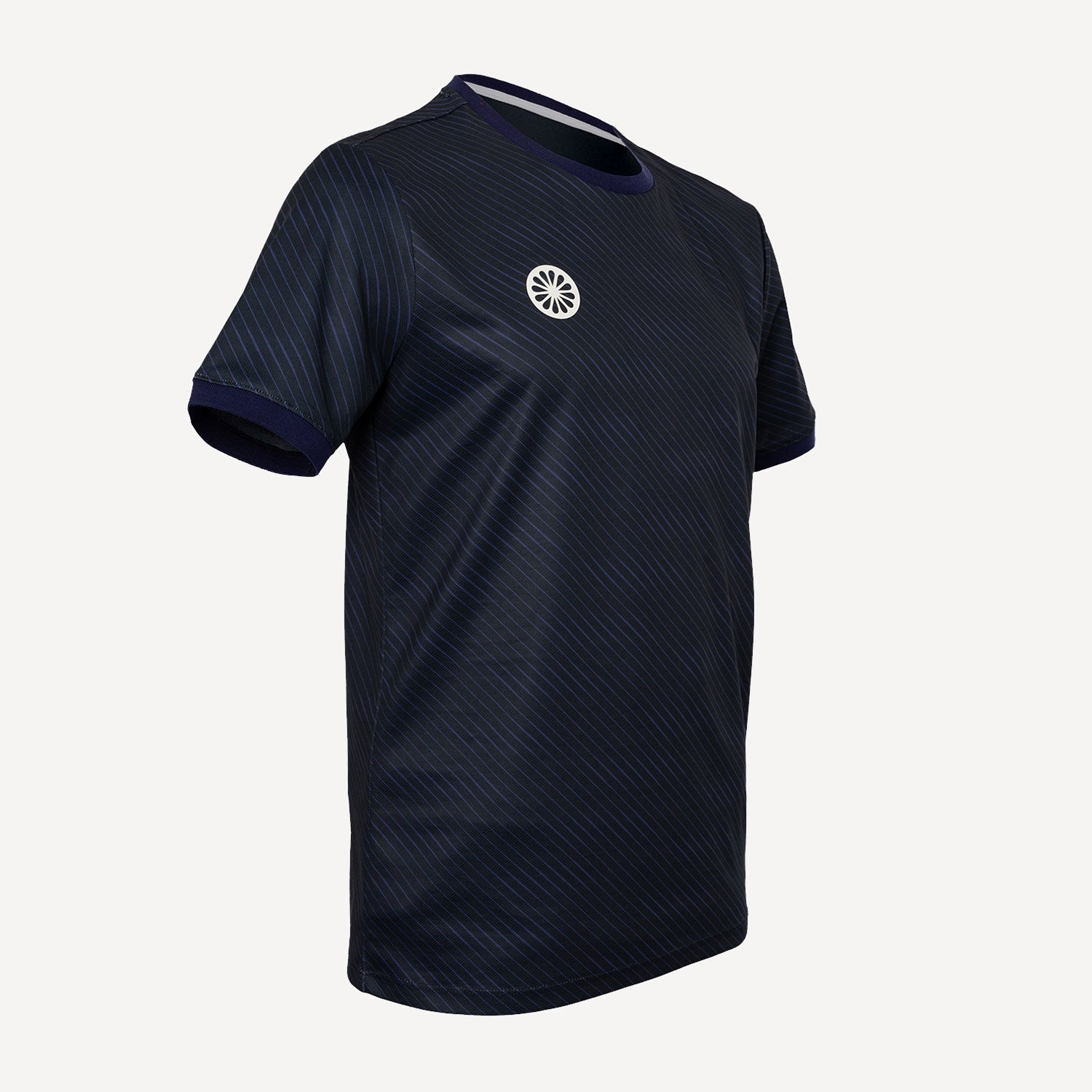 The Indian Maharadja Men's Pique Printed Tennis Shirt - Dark Blue (2)