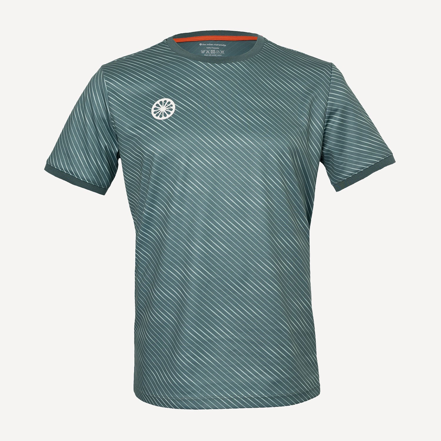 The Indian Maharadja Men's Pique Printed Tennis Shirt - Grey (1)