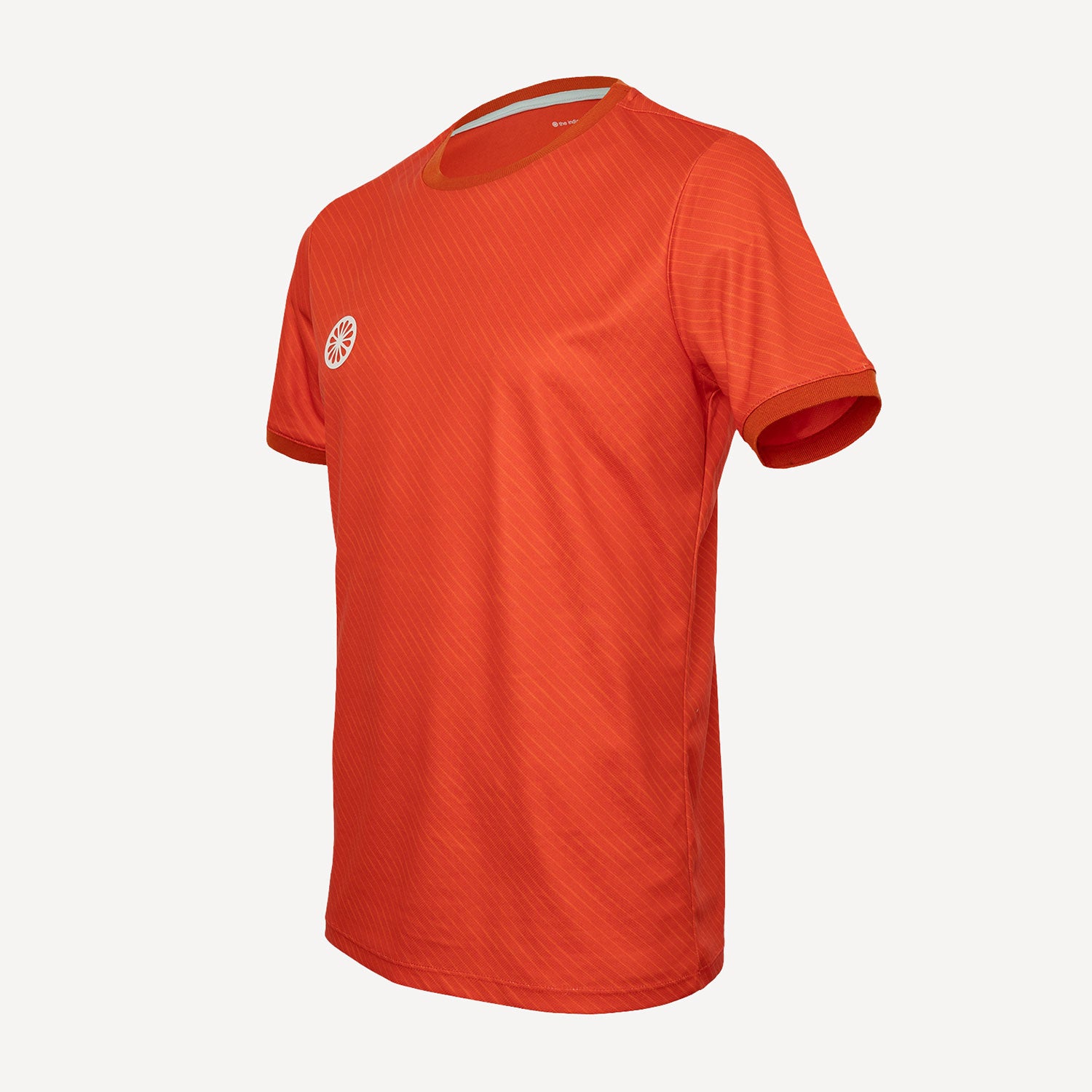 The Indian Maharadja Men's Pique Printed Tennis Shirt - Orange (4)