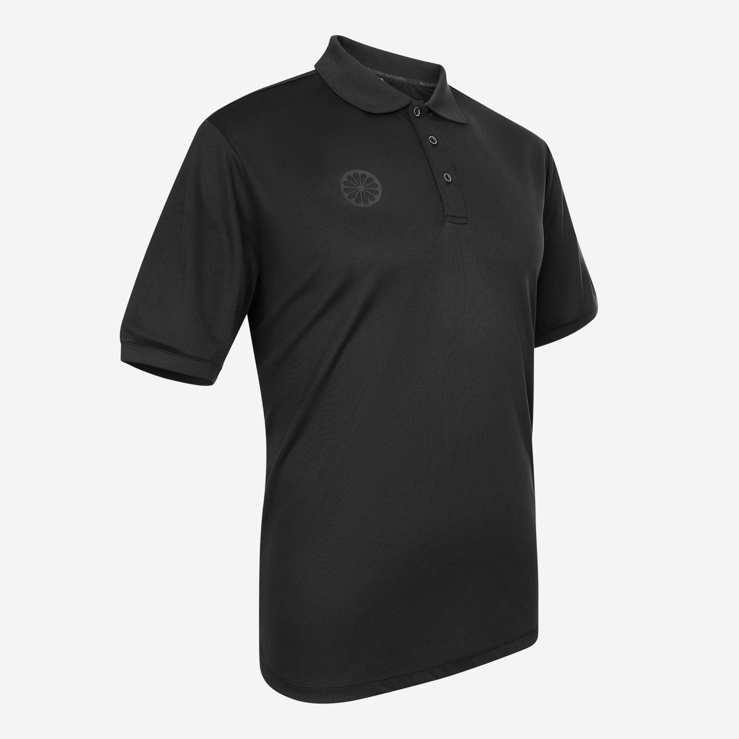 The Indian Maharadja Men's Pique Tennis Polo - Black (4)