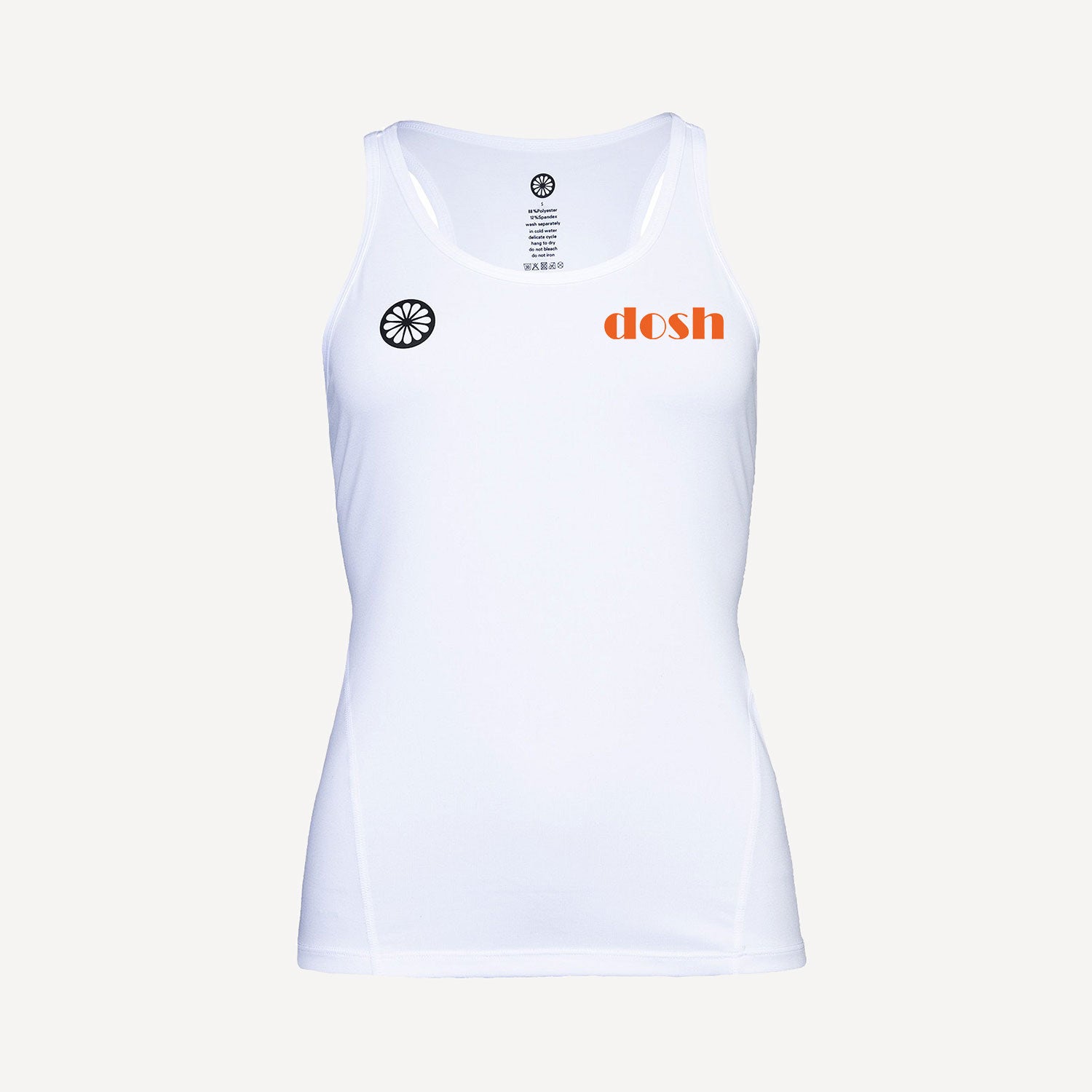 The Indian Maharadja Performance Women's Tennis Tank - LTV Dosh - White (1)