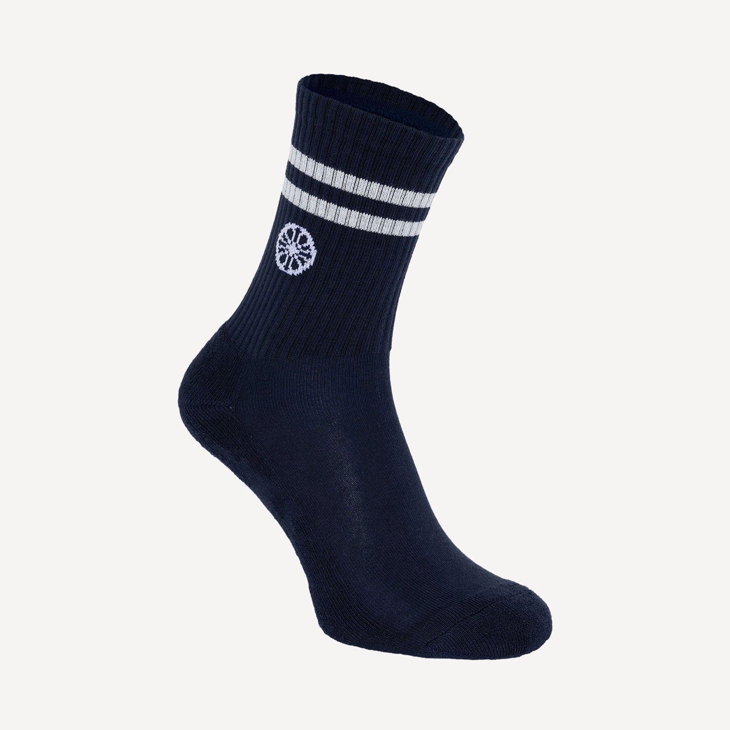 The Indian Maharadja Striped Tennis Crew Socks - Night Blue (4)