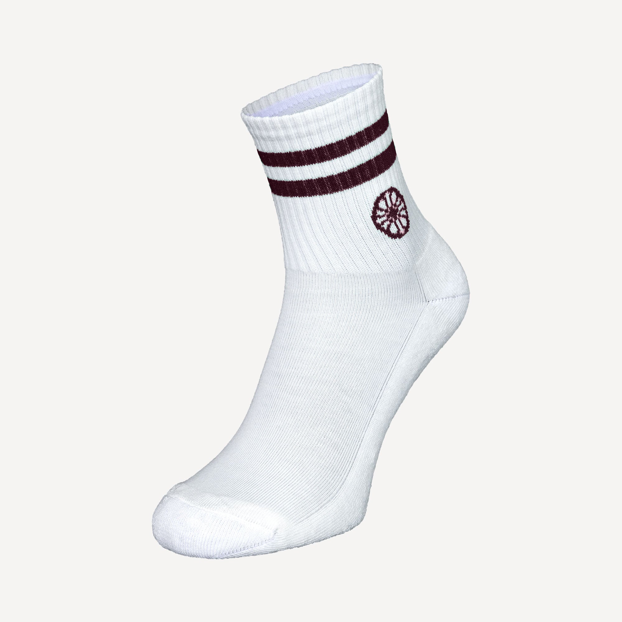 The Indian Maharadja Striped Tennis Short Socks - Red (3)