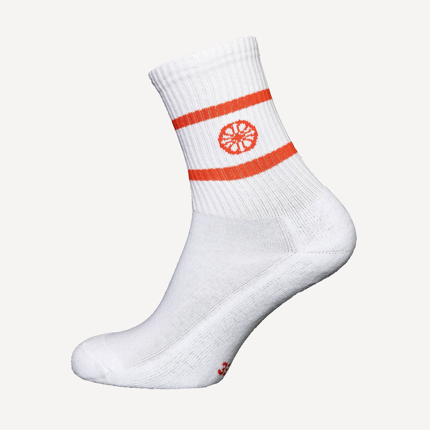 The Indian Maharadja Striped Tennis Socks High Length - Orange (1)