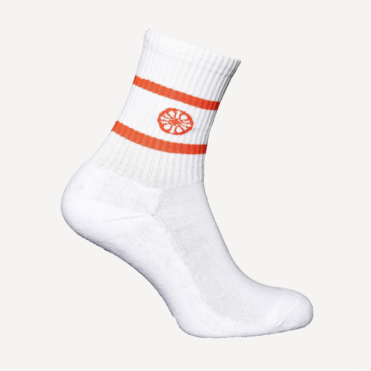 The Indian Maharadja Striped Tennis Socks High Length - Orange (2)
