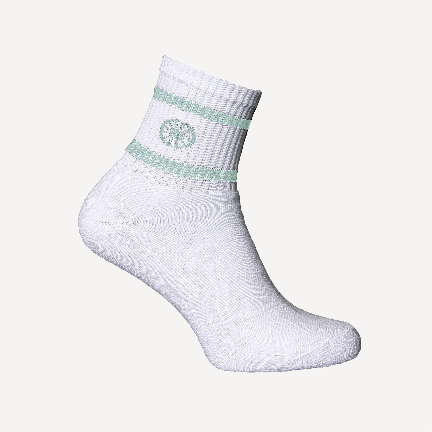 The Indian Maharadja Striped Tennis Socks Low Length - Green (2)