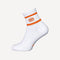The Indian Maharadja Striped Tennis Socks Low Length - Orange (1)