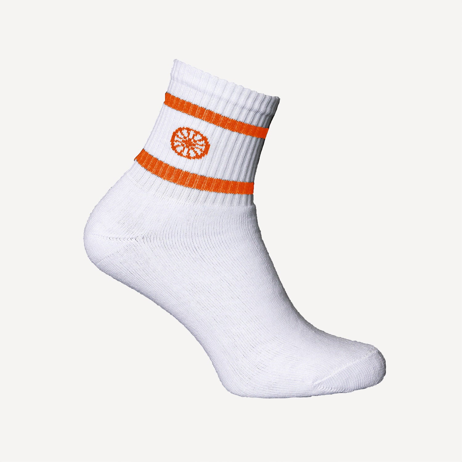 The Indian Maharadja Striped Tennis Socks Low Length - Orange (2)