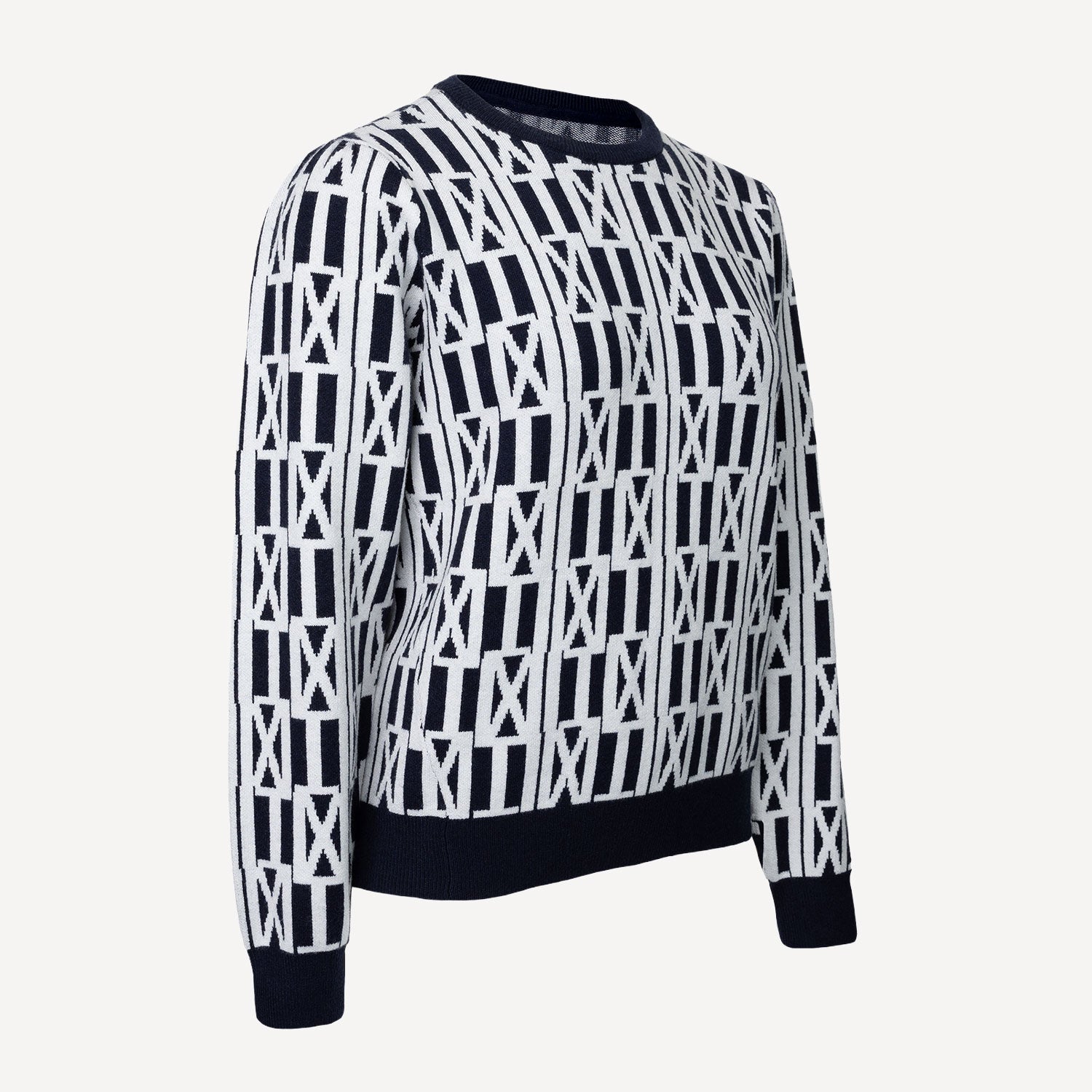 The Indian Maharadja Women's Knitted Tennis Sweater - Night Blue (4)