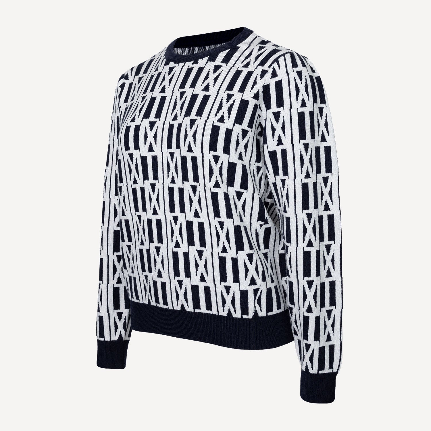 The Indian Maharadja Women's Knitted Tennis Sweater - Night Blue (6)