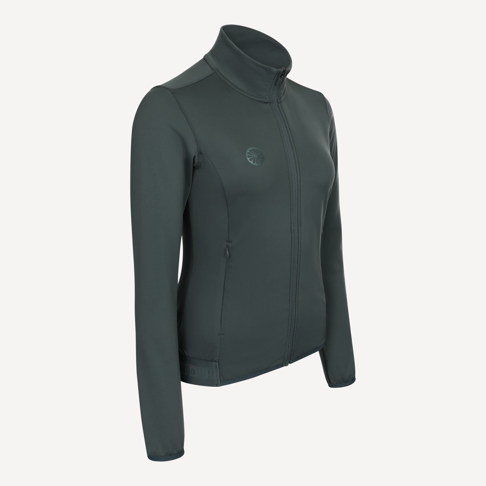 The Indian Maharadja Women's Performance Full-Zip Tennis Top - Grey (2)