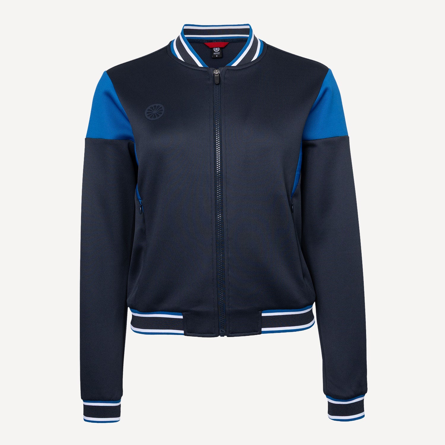 The Indian Maharadja Women's Pique Bomber Tennis Jacket - Night Blue (3)