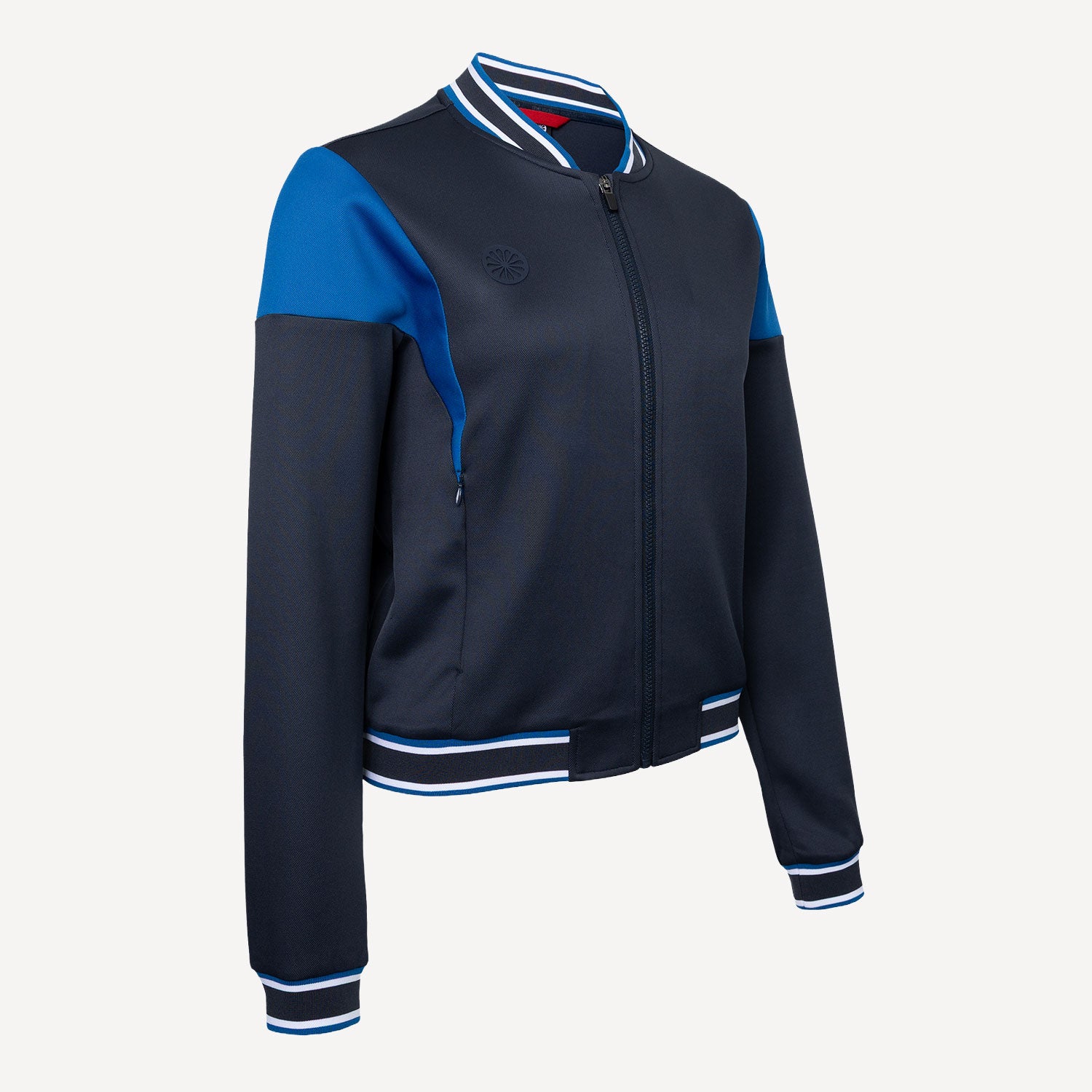 The Indian Maharadja Women's Pique Bomber Tennis Jacket - Night Blue (4)