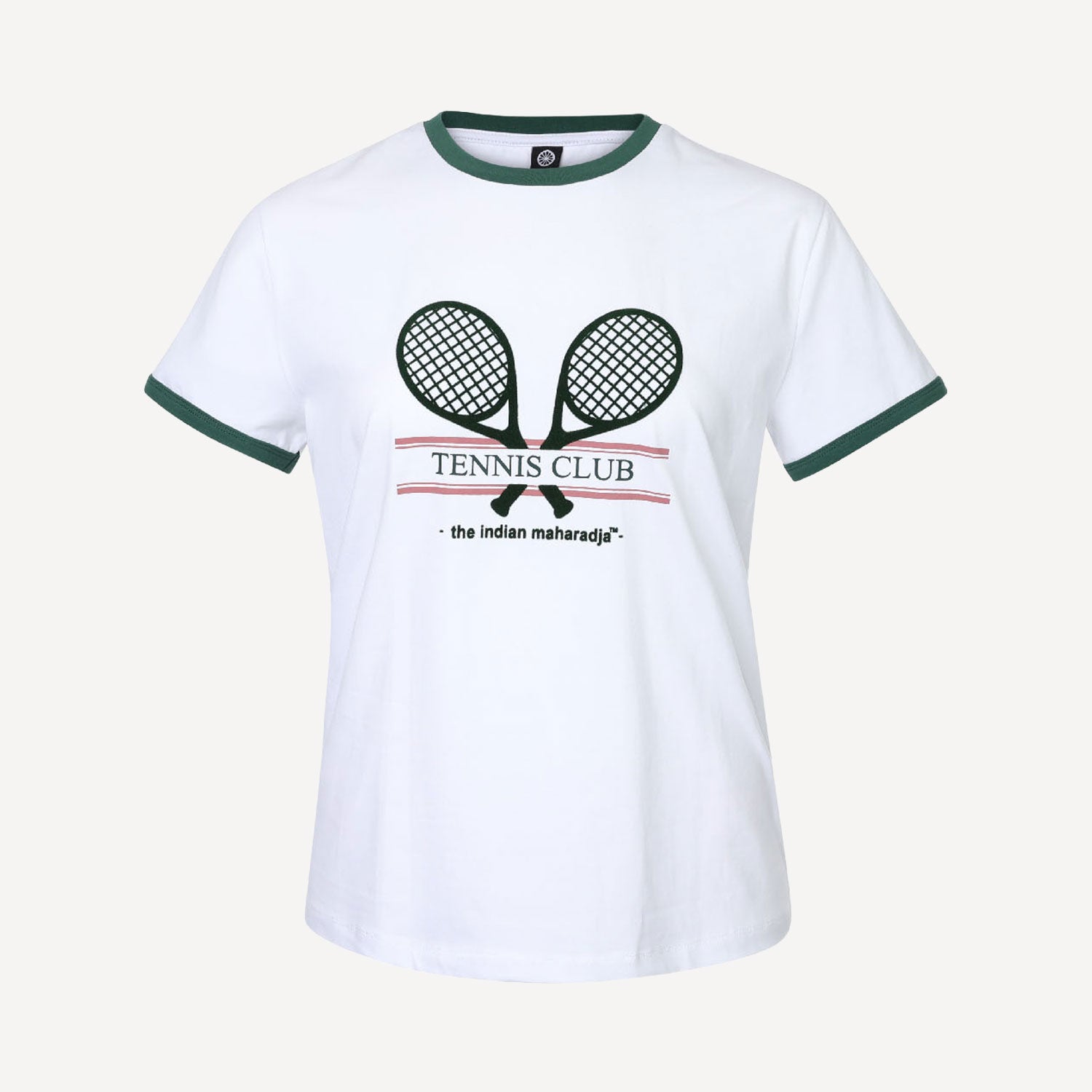 The Indian Maharadja Women's Racket Tennis T-Shirt - Hunter Green (3)
