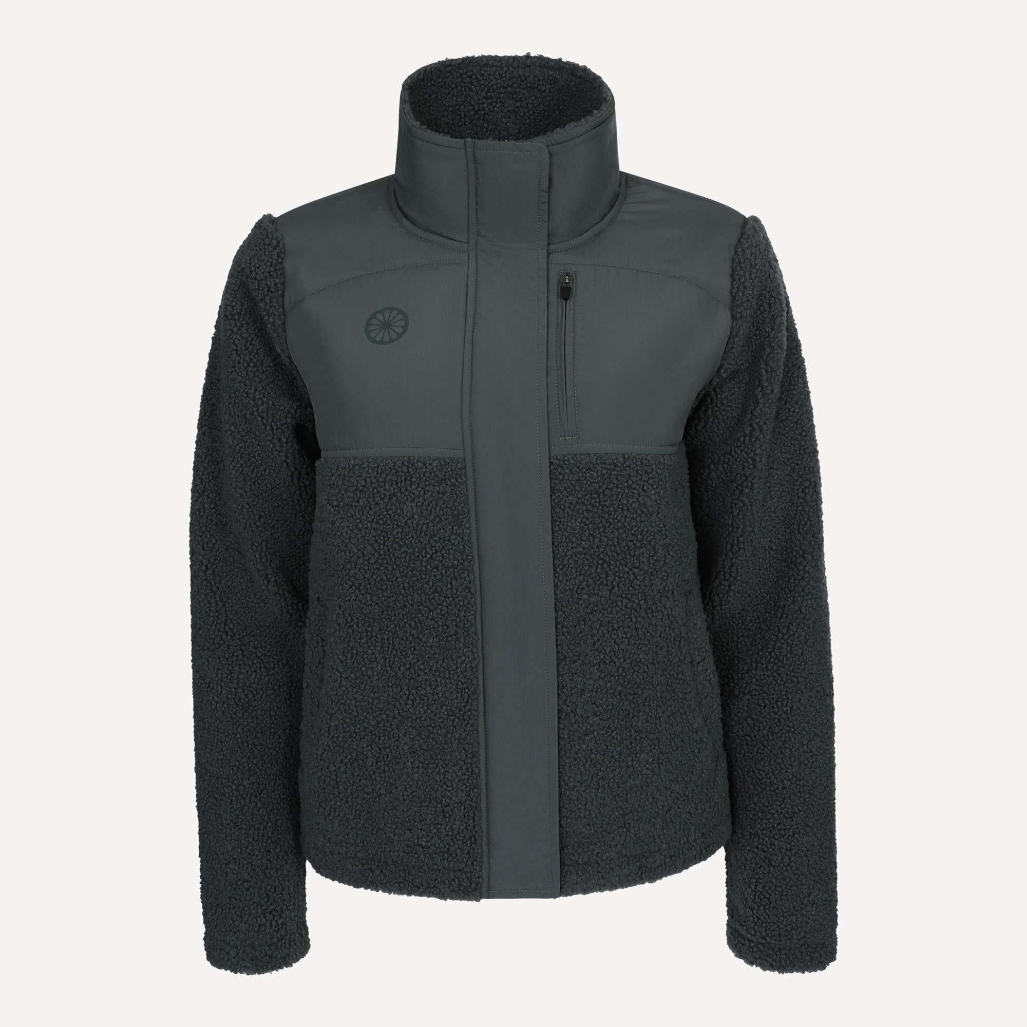 The Indian Maharadja Women's Sherpa Fleece Tennis Jacket - Grey (1)