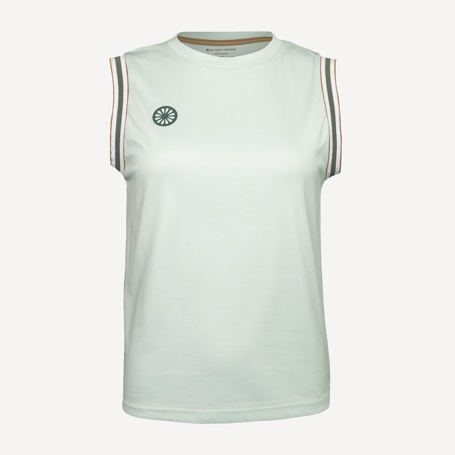 The Indian Maharadja Women's Sleeveless Pique Tennis Top - Green (1)