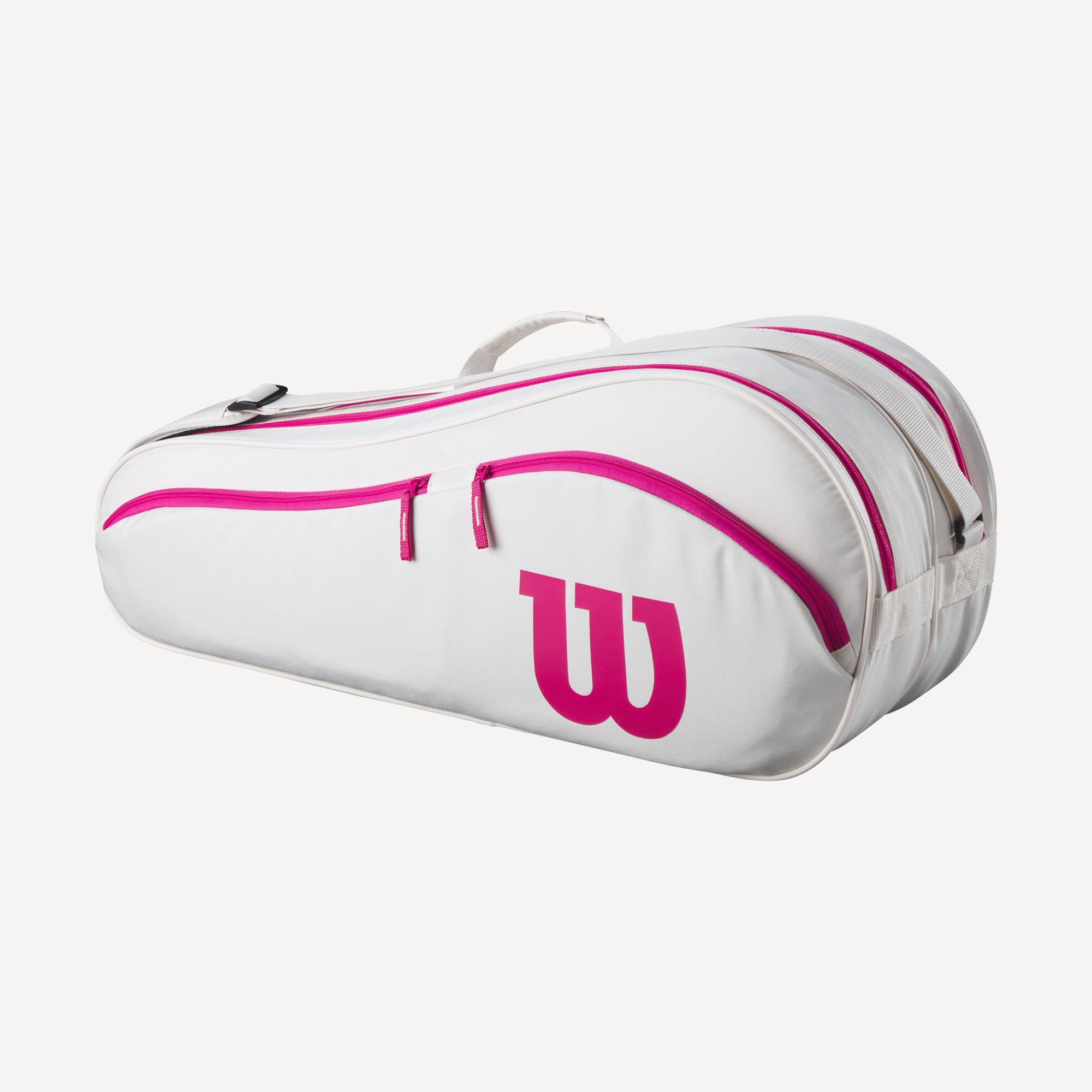 Wilson Advantage 6 Racket Tennis Bag - Off-White/Pink (2)