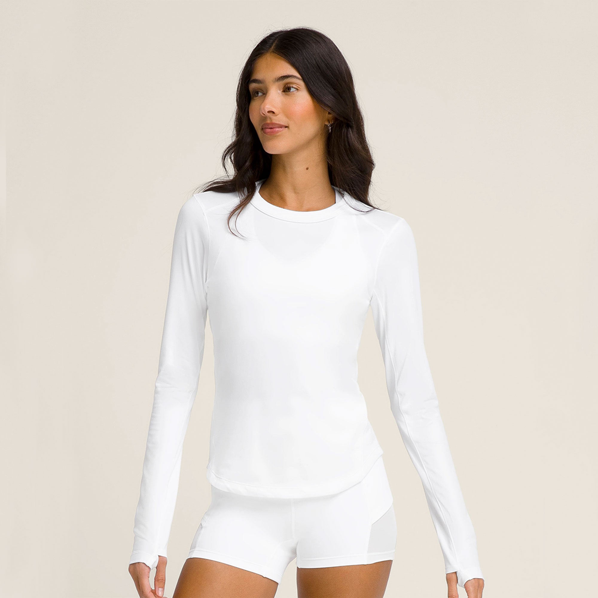 Wilson All Day Women's Long Sleeve Tennis Shirt - White (1)