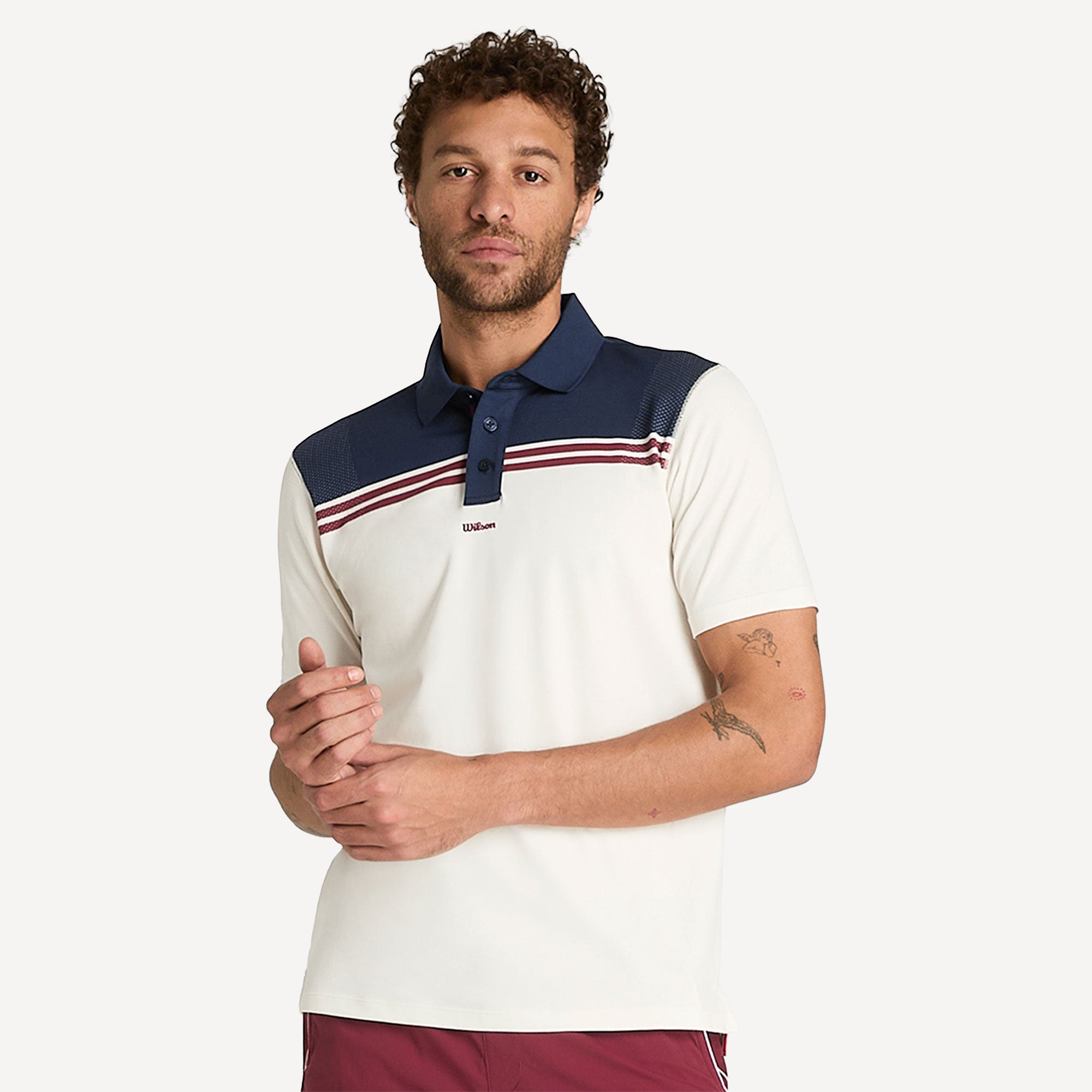 Wilson All Seasons Men's Tennis Polo - Off-white (1)