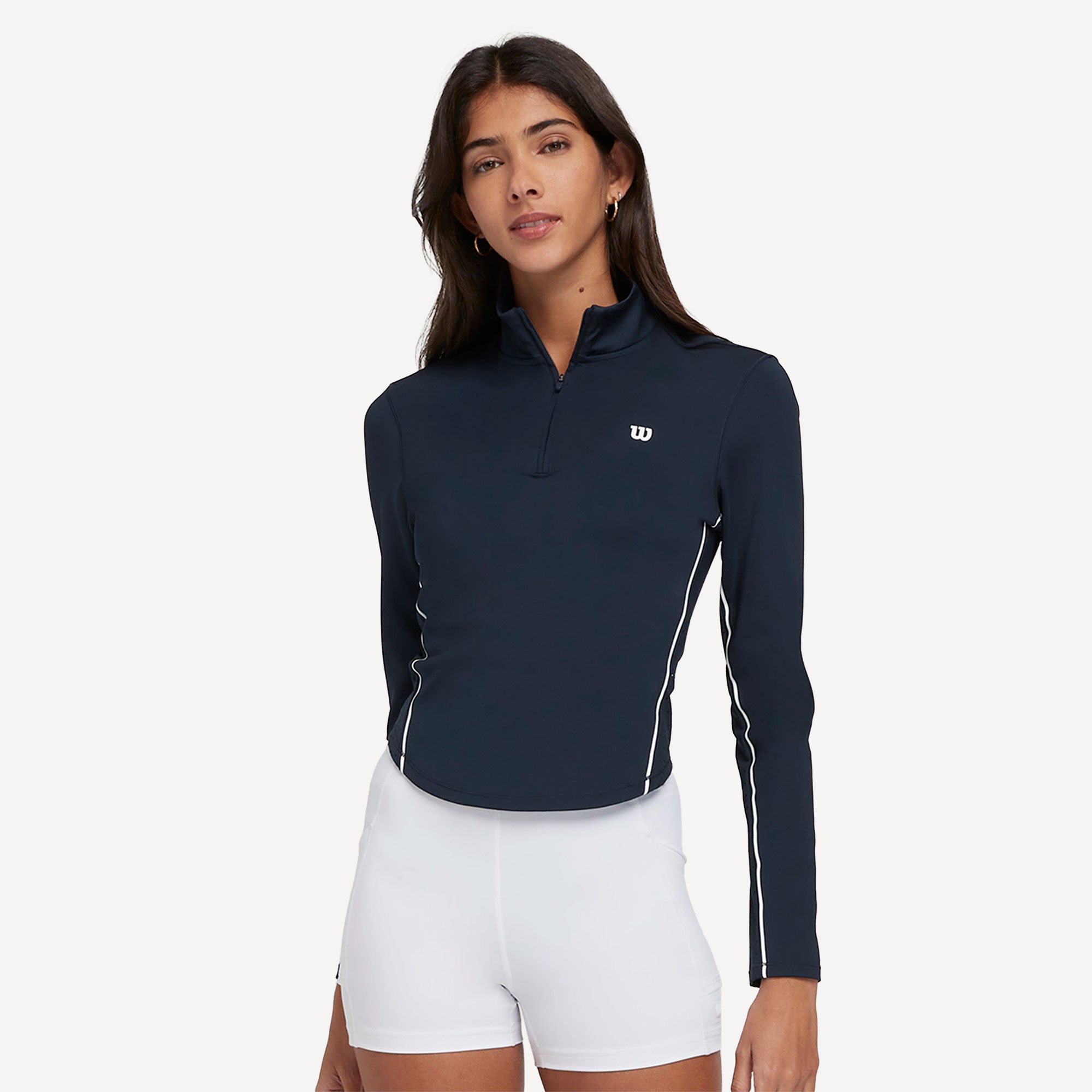 Wilson Brentwood Women's Half-Zip Tennis Midlayer - Dark Blue (1)