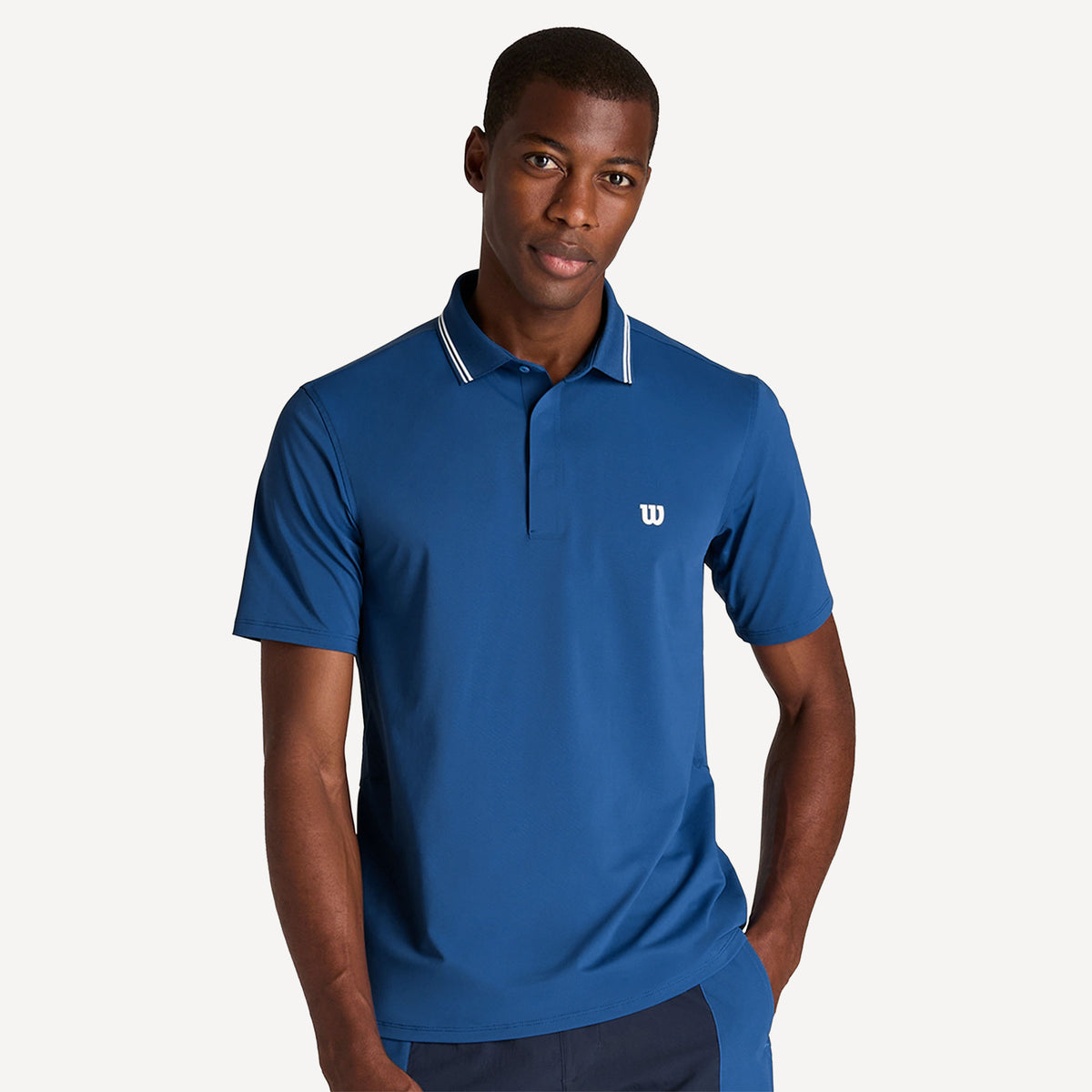 Wilson Challengers Men's Technical Tennis Polo - Blue (1)