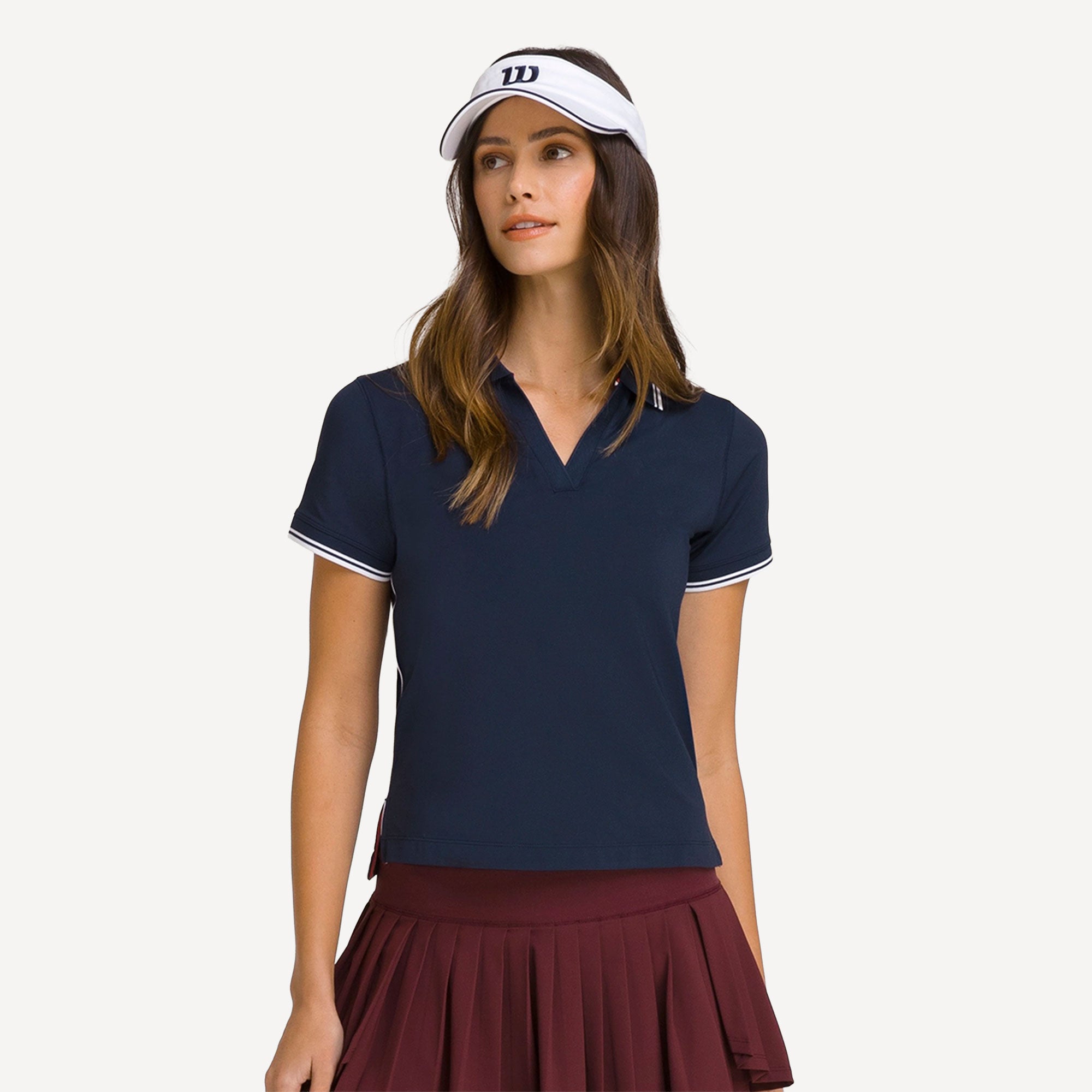 Wilson Club Women's Tennis Polo - Dark Blue (1)
