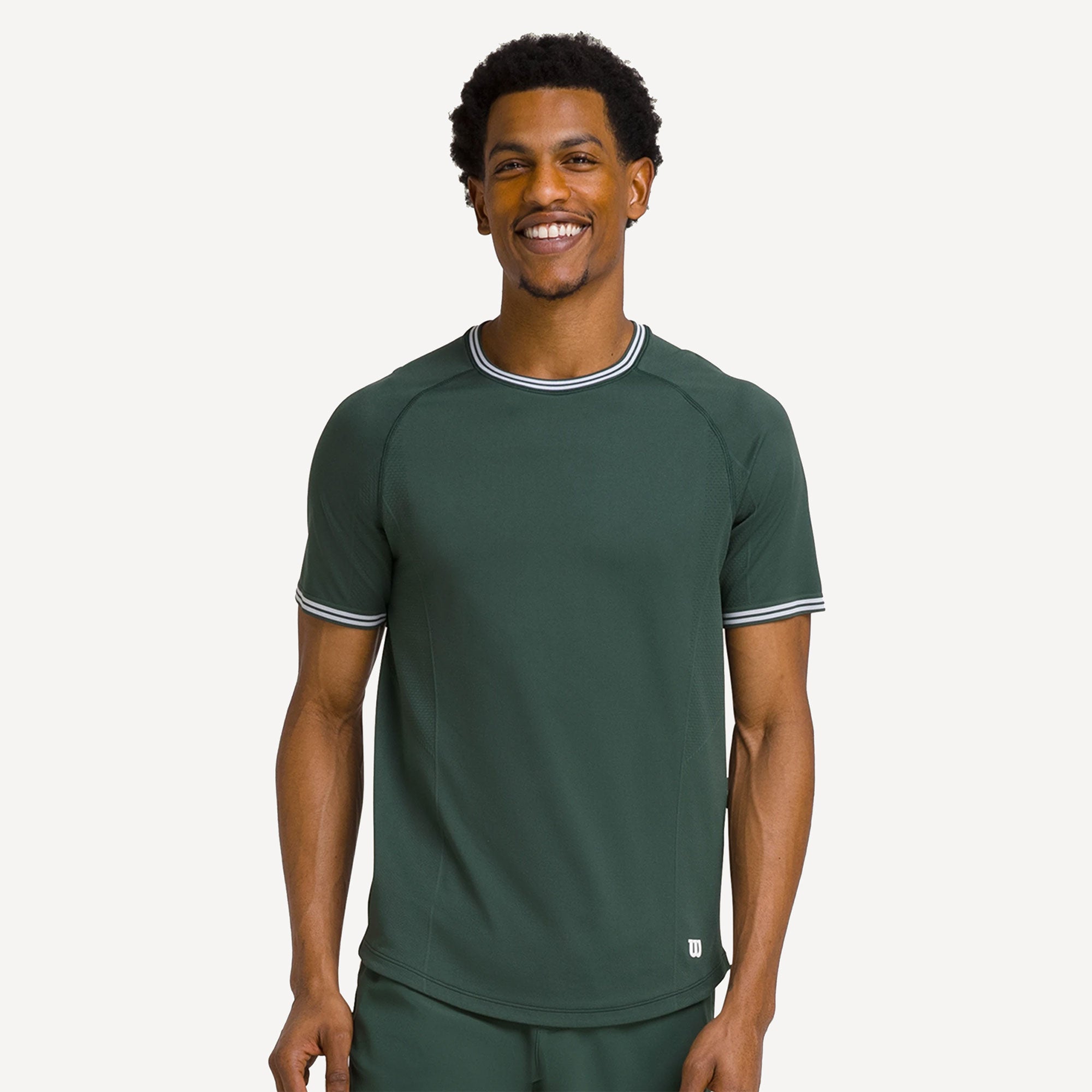Wilson Court Performance Men's Tennis Shirt - Green (1)