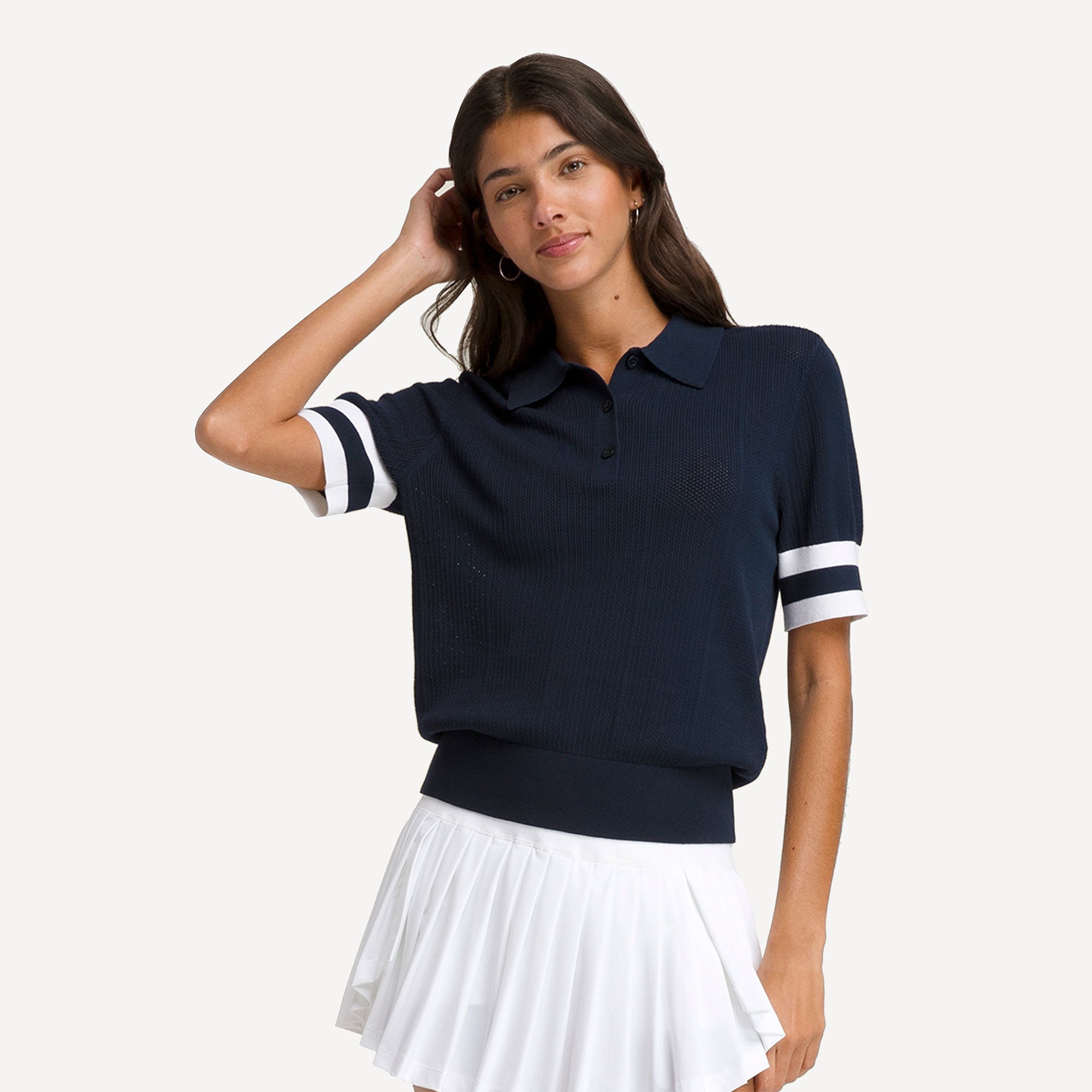 Wilson Essex Women's Tennis Polo - Dark Blue (1)
