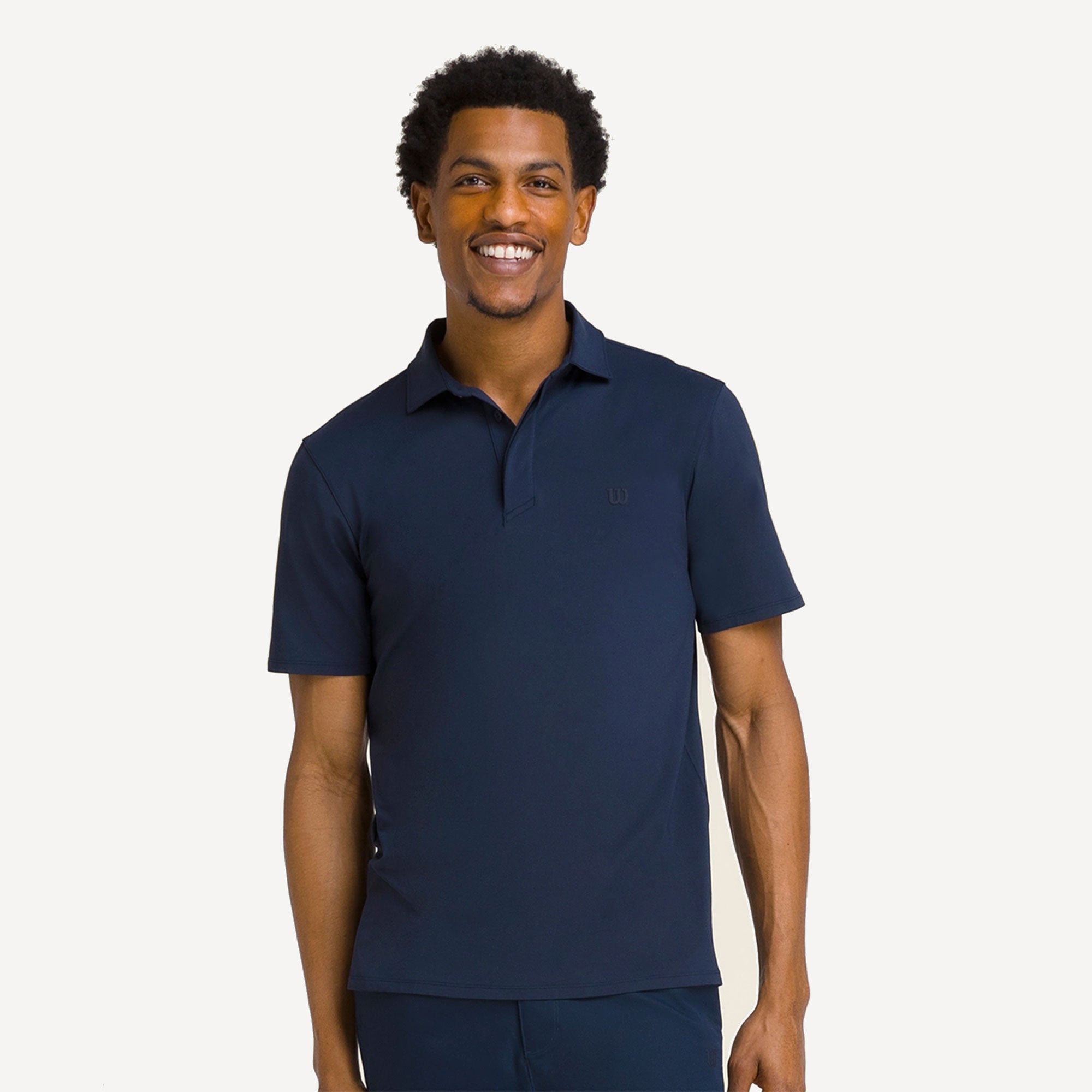 Wilson League Men's Tennis Polo - Dark Blue (1)