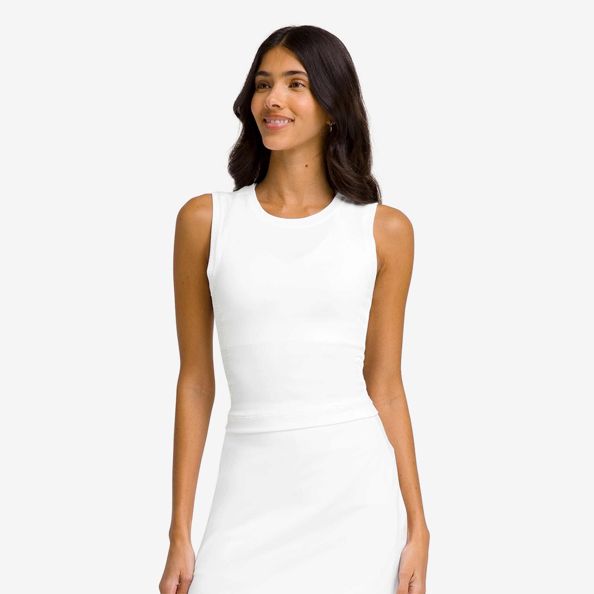 ウィルソンプロシームレス タンク - ホワイト Wilson Pro Women's Seamless Tennis Tank - White | Tennis Only