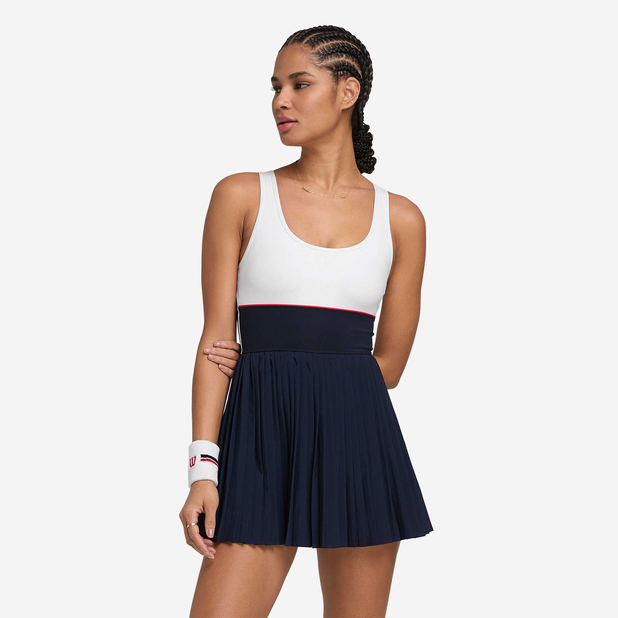 Timuspo Tennisjurk voor dames, met broek en geïntegreerde beha, sportjurk voor dames, trainingsjurk met verstelbare bandjes en zakken, zomerjurk, Navy Blauw Timuspo Tennisjurk voor dames, met broek en geïntegreerde beha, sportjurk voor dames, trainingsjurk met verstelbare bandjes en zakken, zomerjurk, Navy Blauw