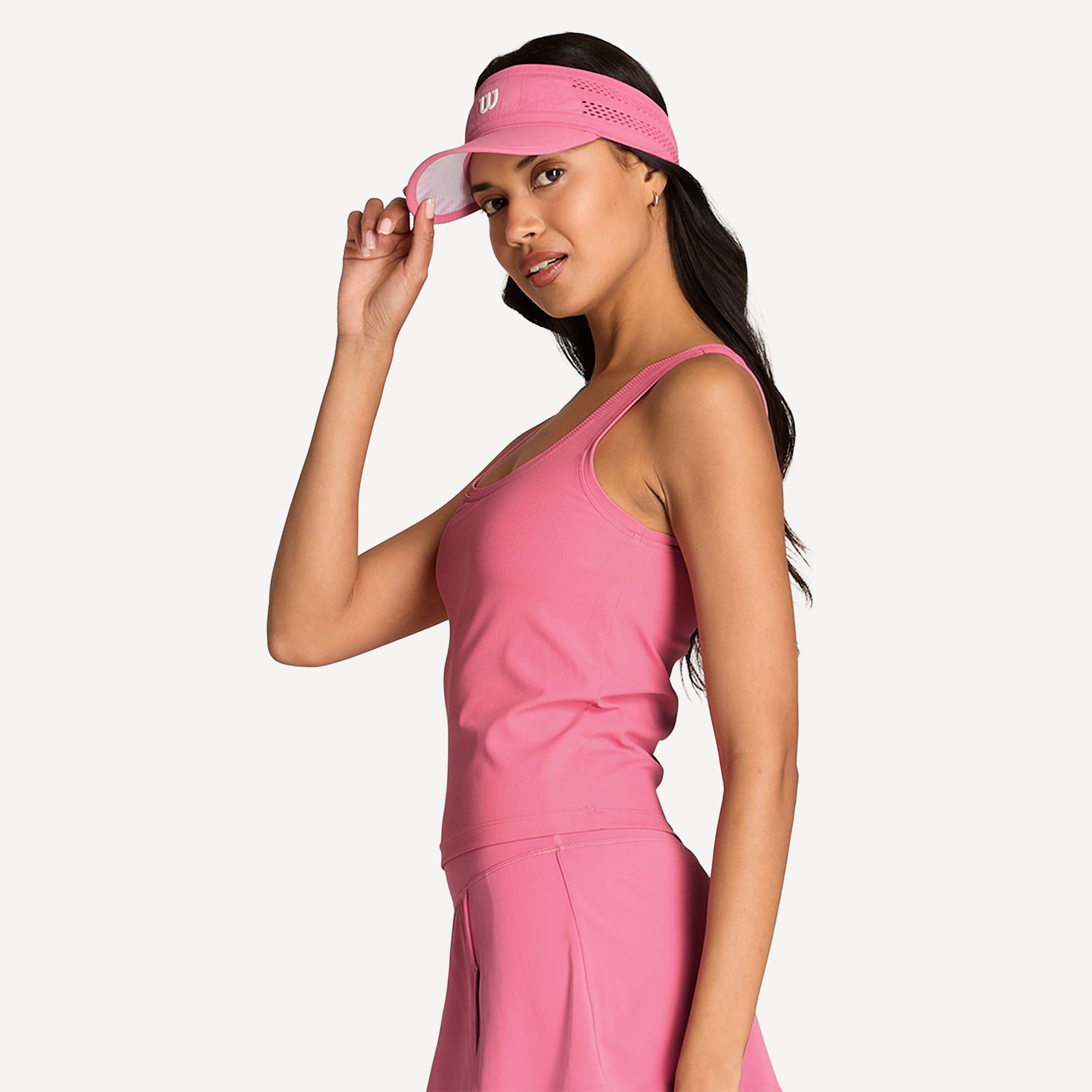 Wilson Sydney Women's Rib Tennis Tank - Pink (3)