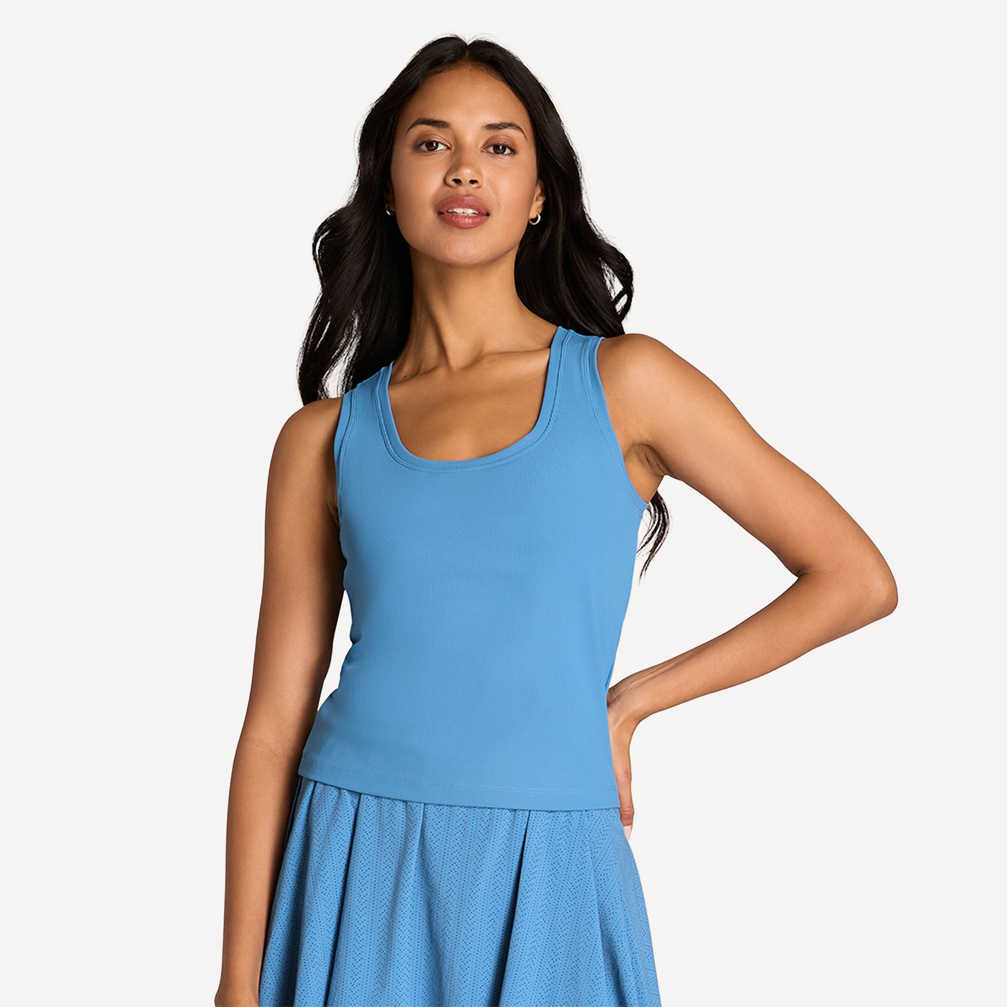Wilson Sydney Women's Rib Tennis Tank - Blue (1)