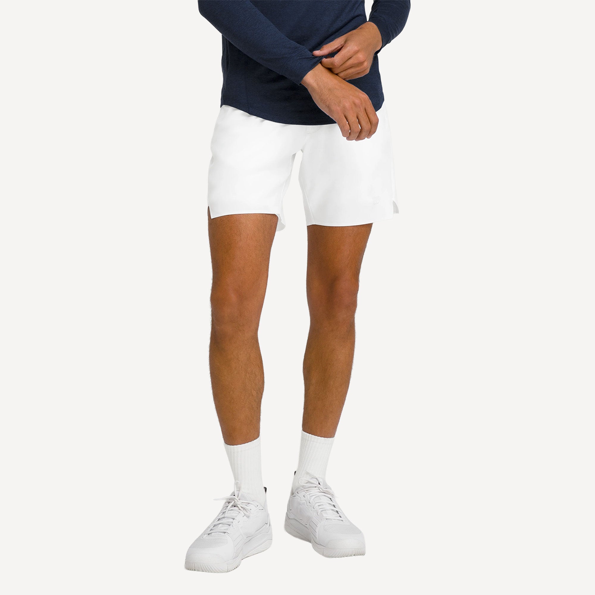 Wilson Tournament Pro Men's 7-Inch Tennis Shorts - White (1)