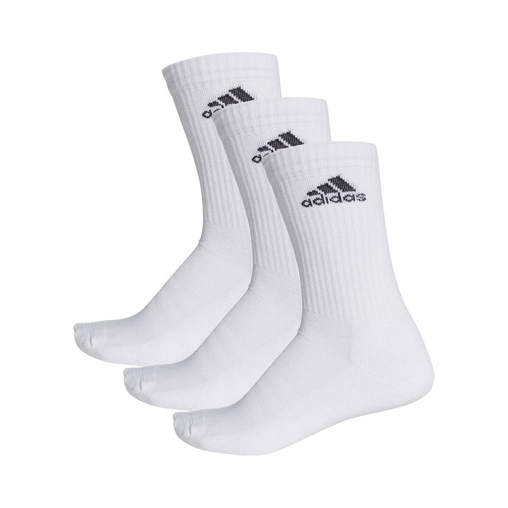 adidas 3S Performance Training Crew Socks (3 Pairs) White (1)
