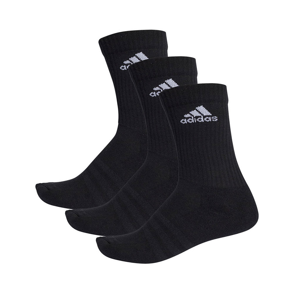 adidas 3S Performance Training Crew Socks (3 Pairs) Black (1)