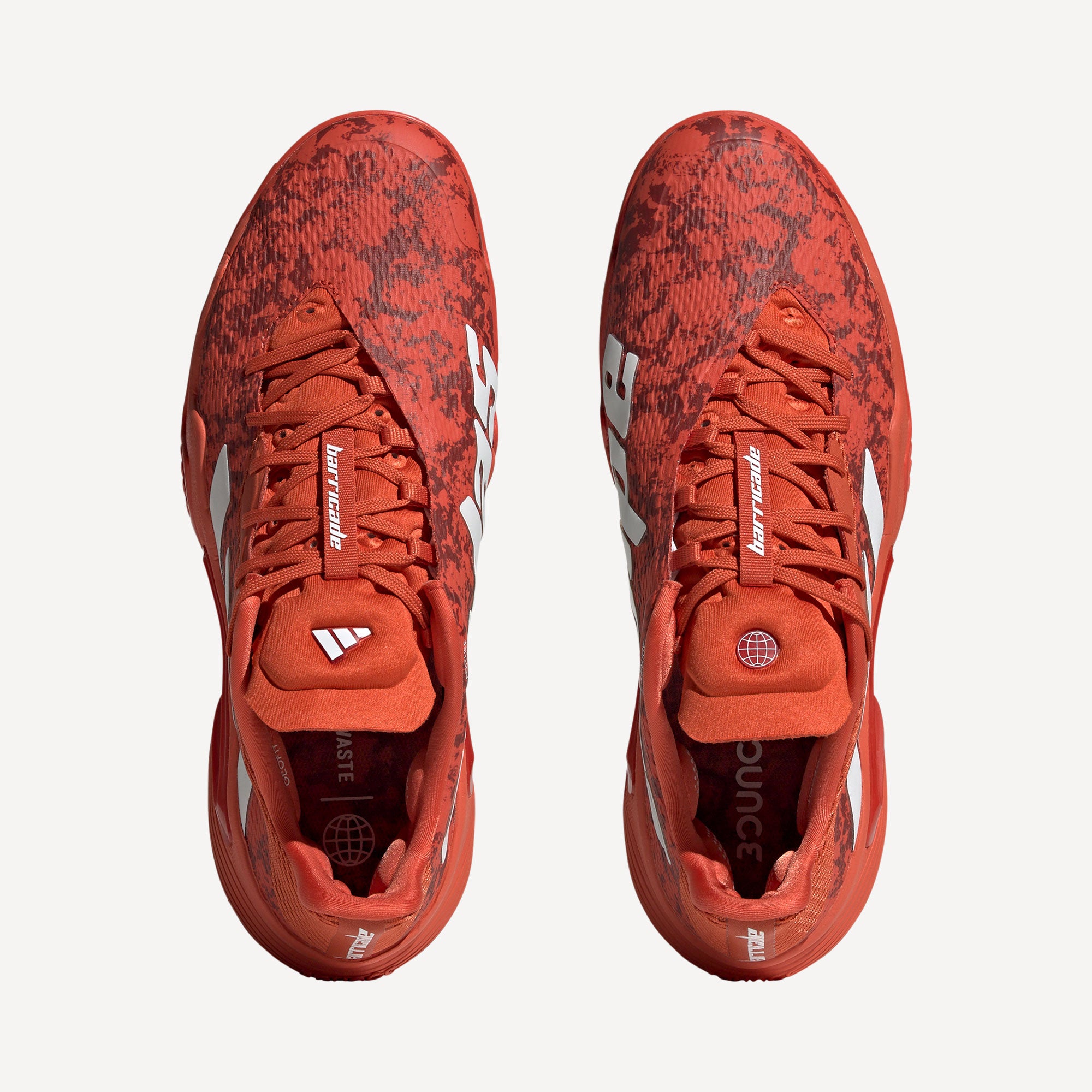 adidas Barricade Men's Clay Court Tennis Shoes Red (4)