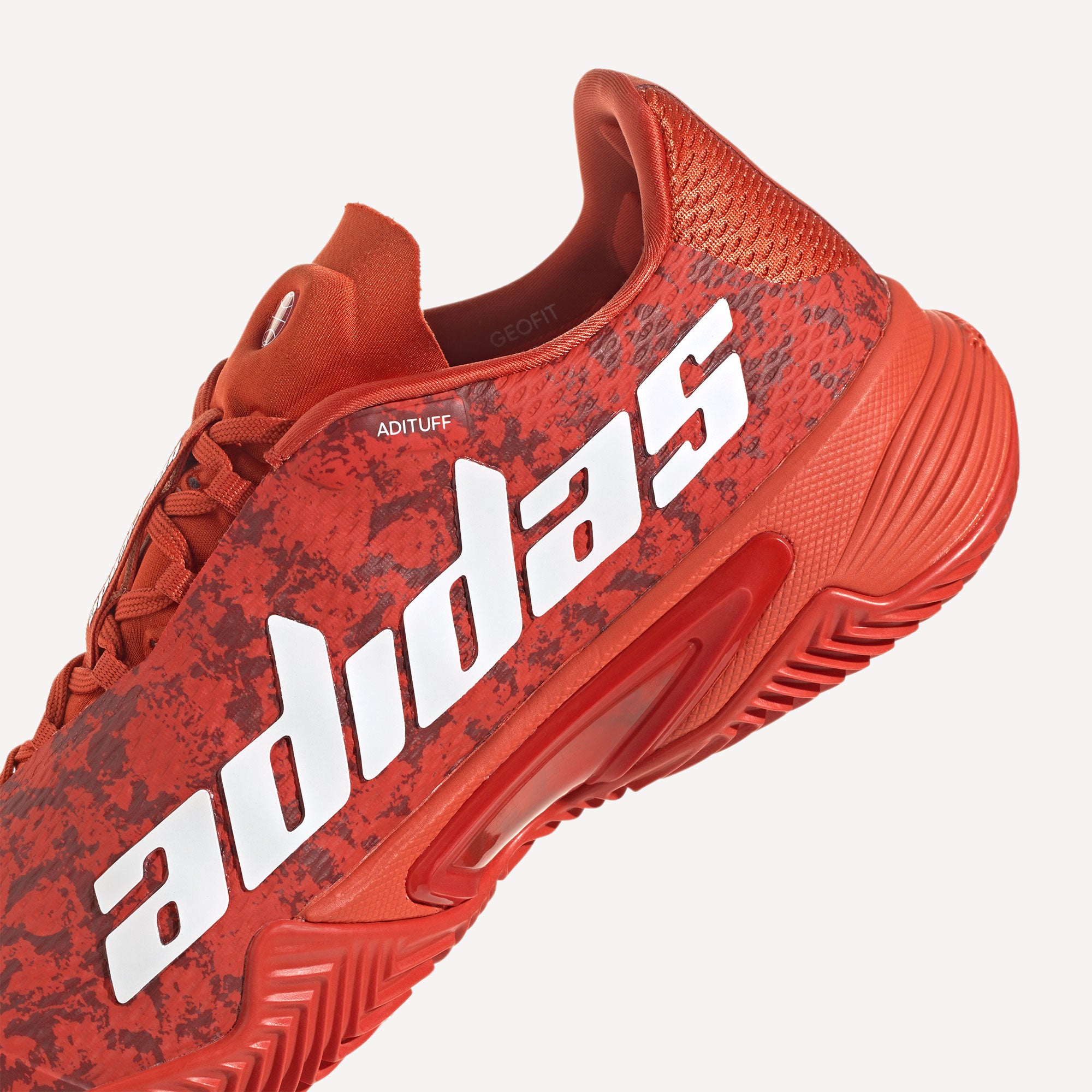 adidas Barricade Men's Clay Court Tennis Shoes Red (8)