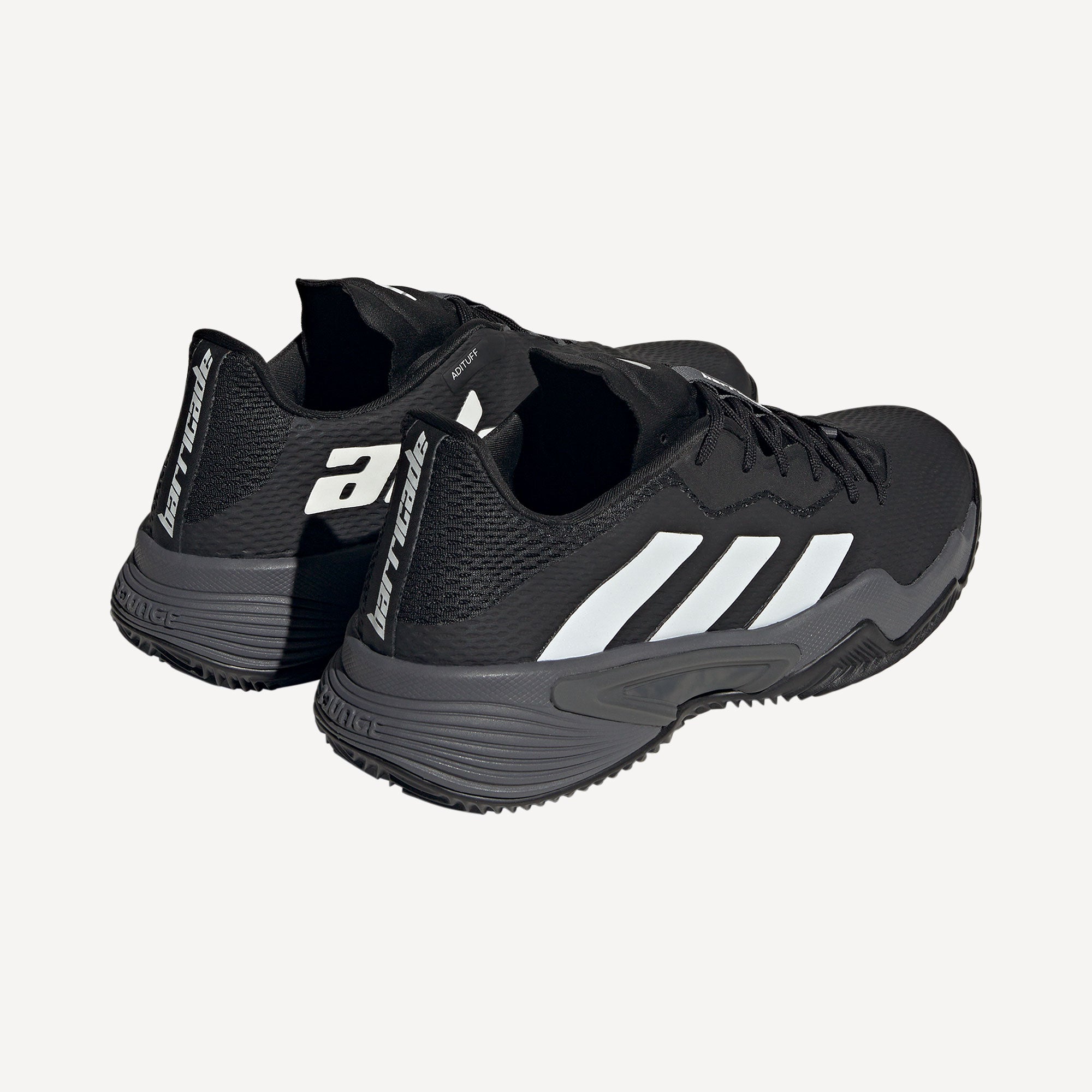 adidas Barricade Men's Clay Court Tennis Shoes Black (6)