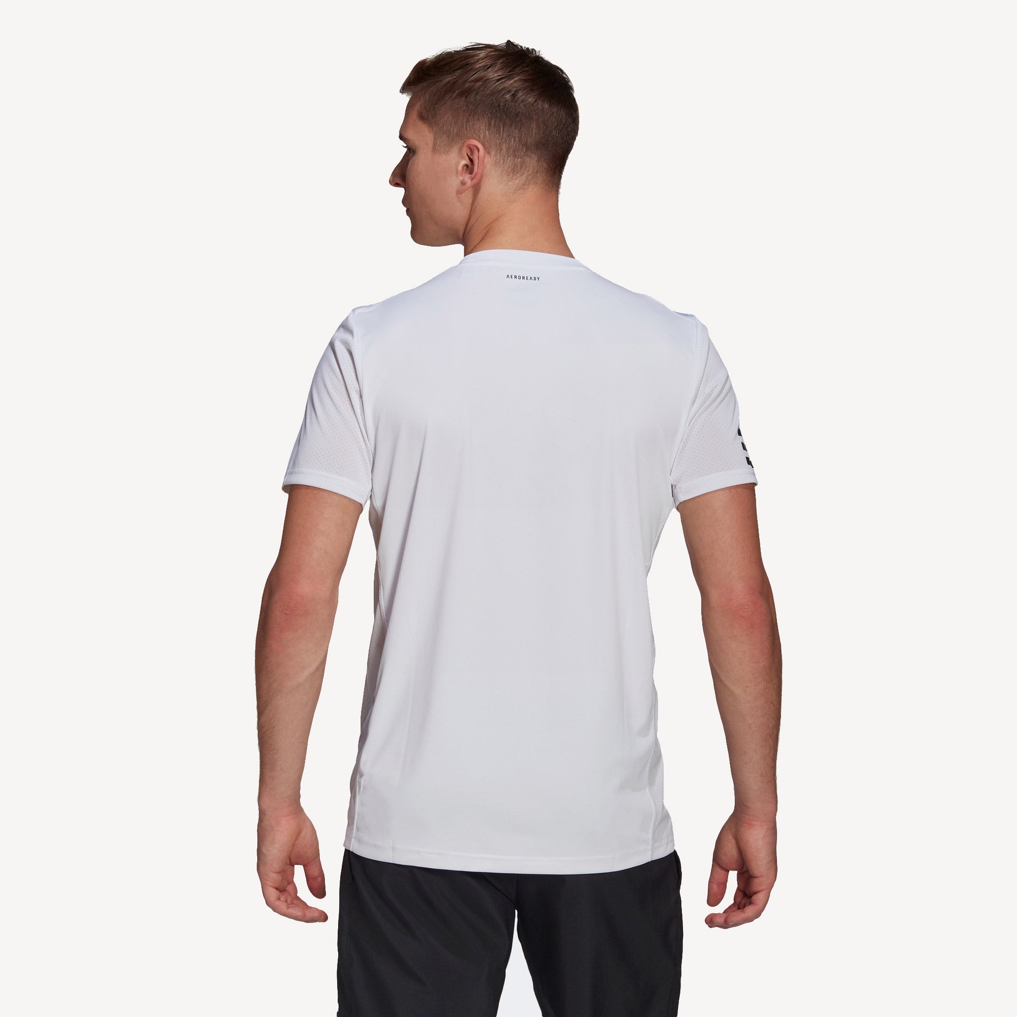 adidas Club Men's 3-Stripe Tennis Shirt White (2)