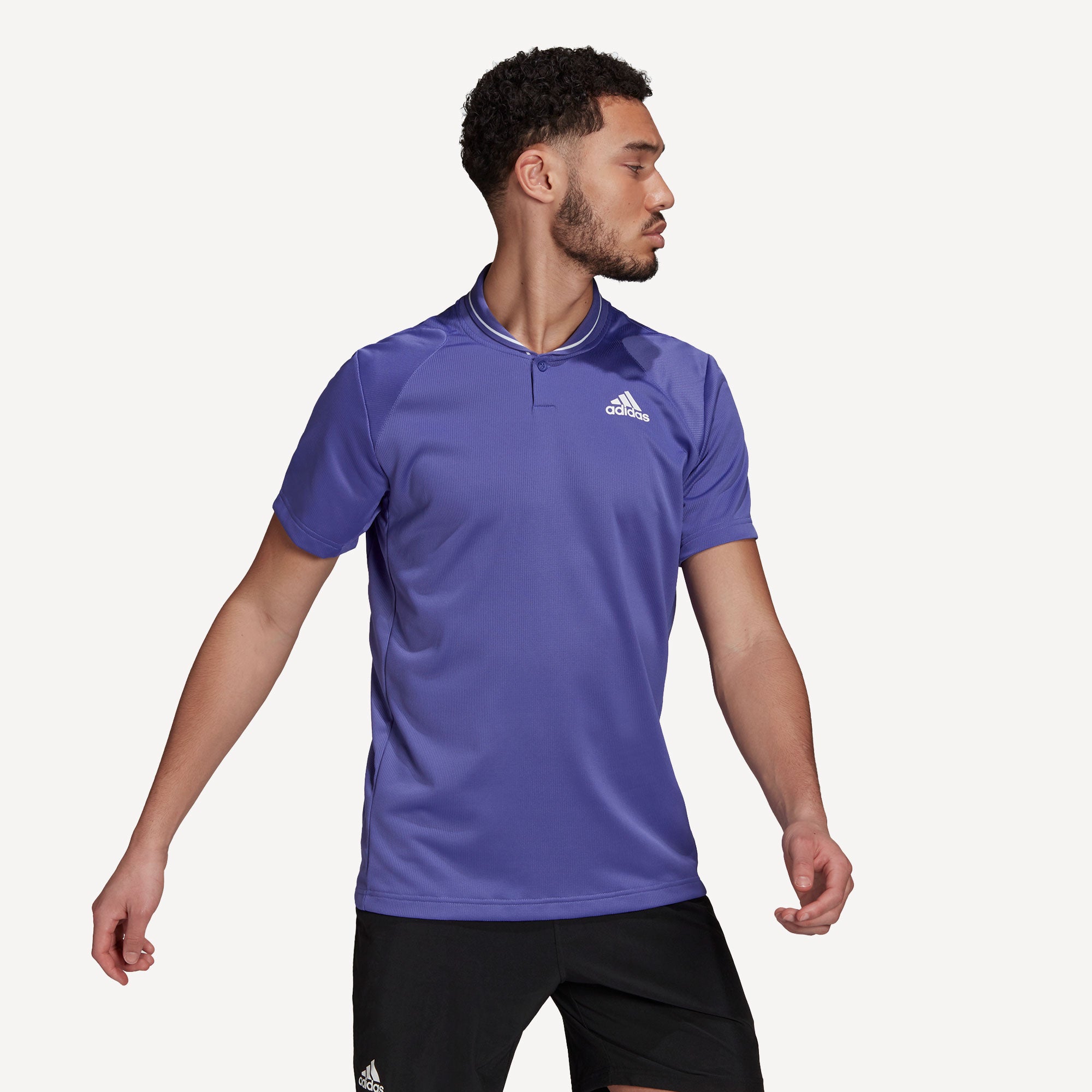 adidas Club Men's Rib Tennis Polo Purple (3)