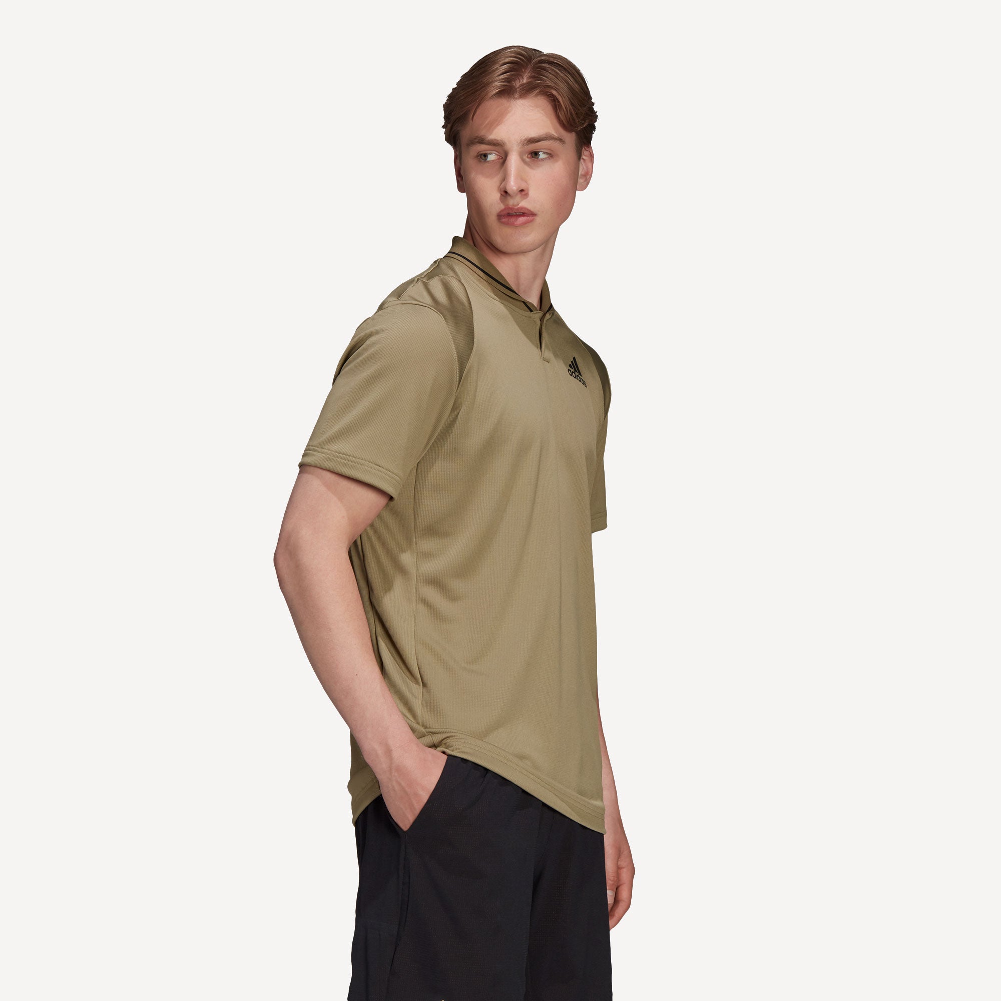 adidas Club Men's Rib Tennis Polo Green (3)