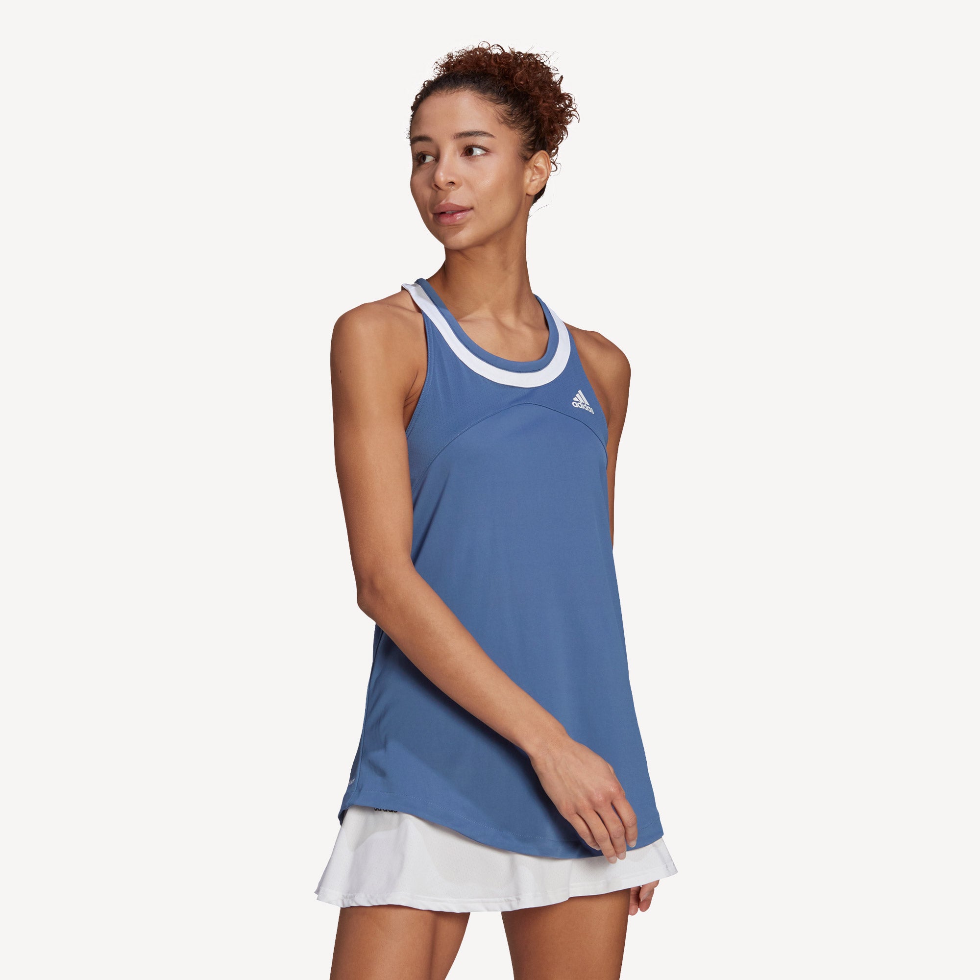 adidas Club Women's Tennis Tank Blue (1)