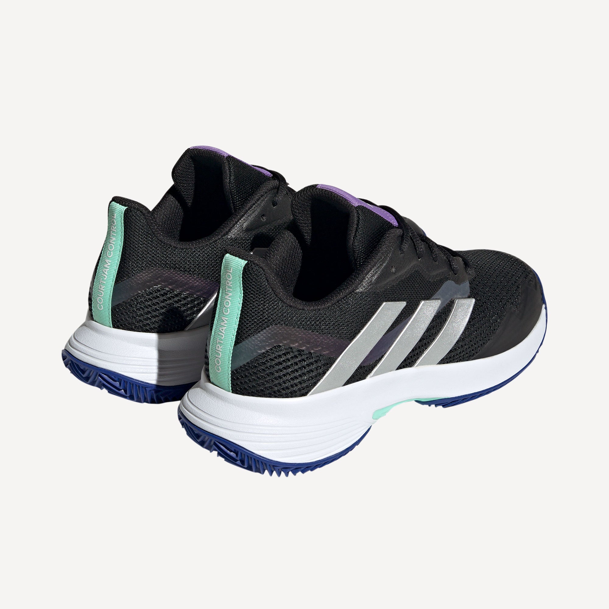 adidas CourtJam Control Women's Clay Court Tennis Shoes Black (6)