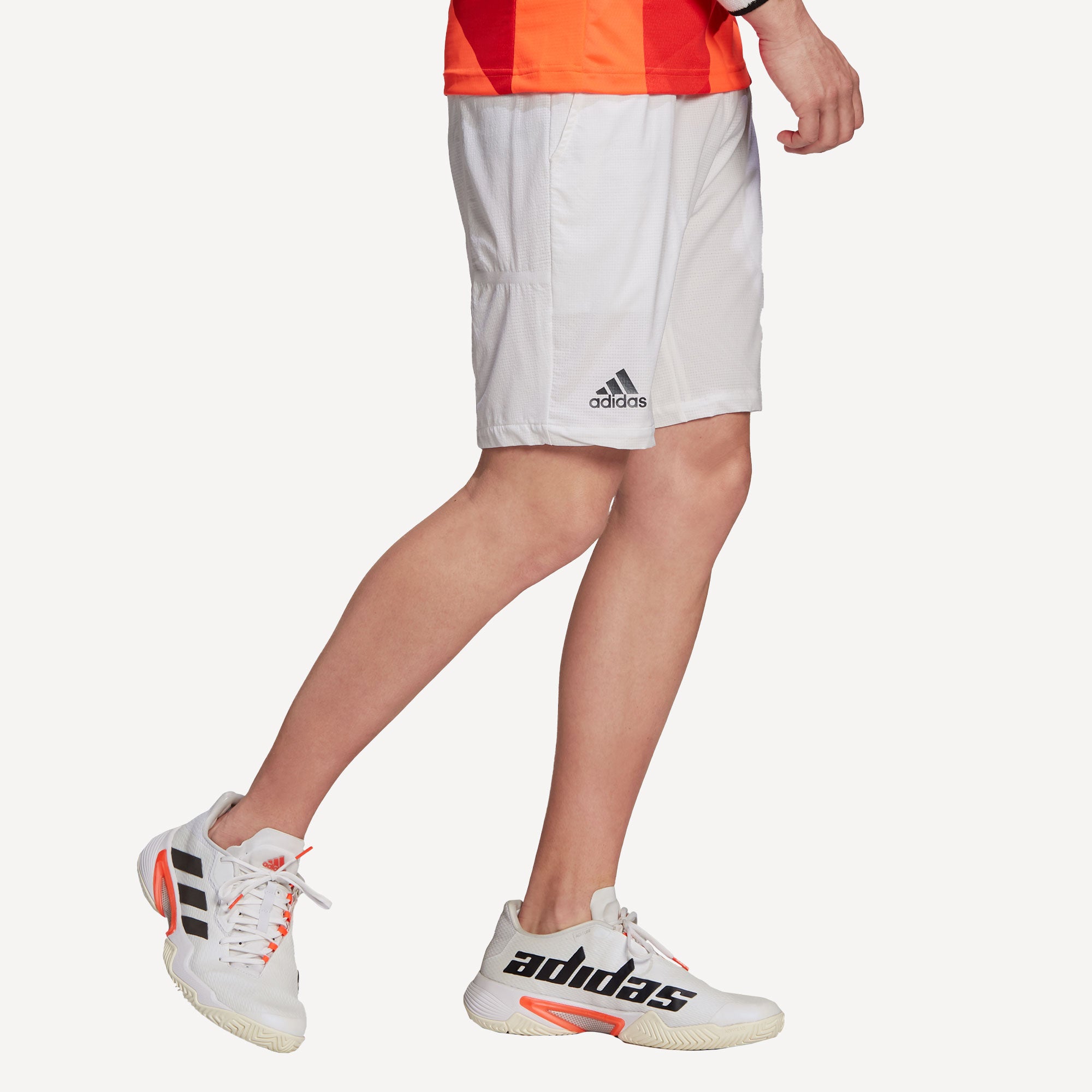 adidas Ergo Men's 7-Inch Tennis Shorts White (1)