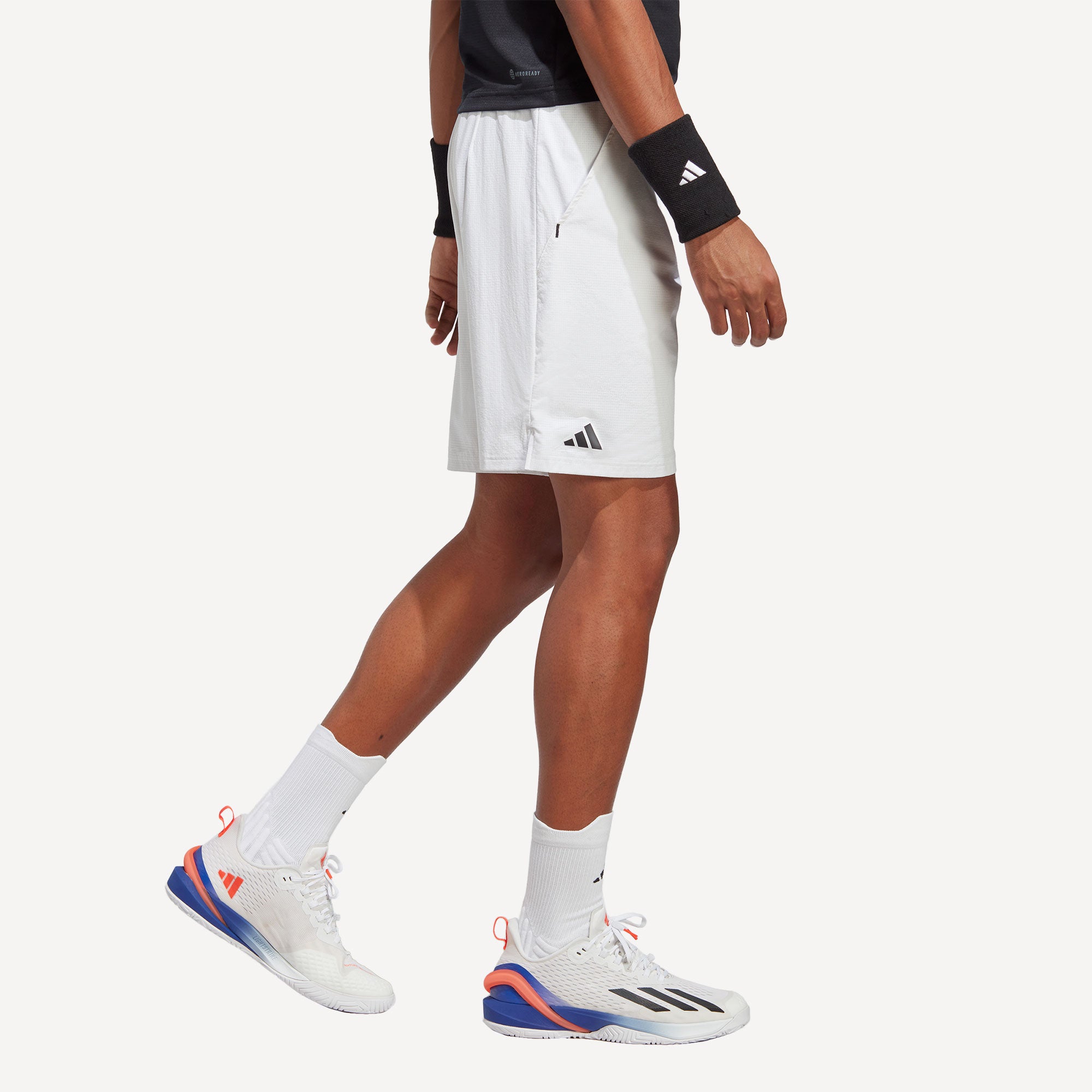 adidas Ergo Men's 9-Inch Tennis Shorts White (4)
