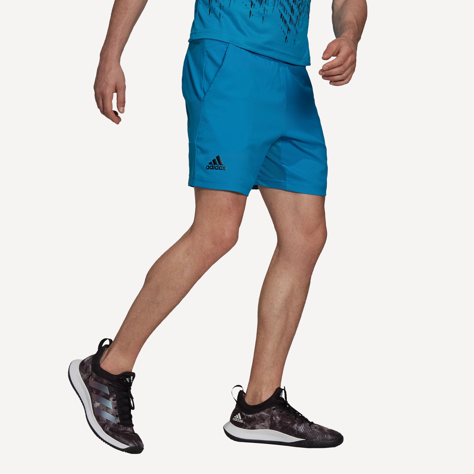 adidas Ergo Primeblue Men's 7-Inch Tennis Shorts Blue (3)