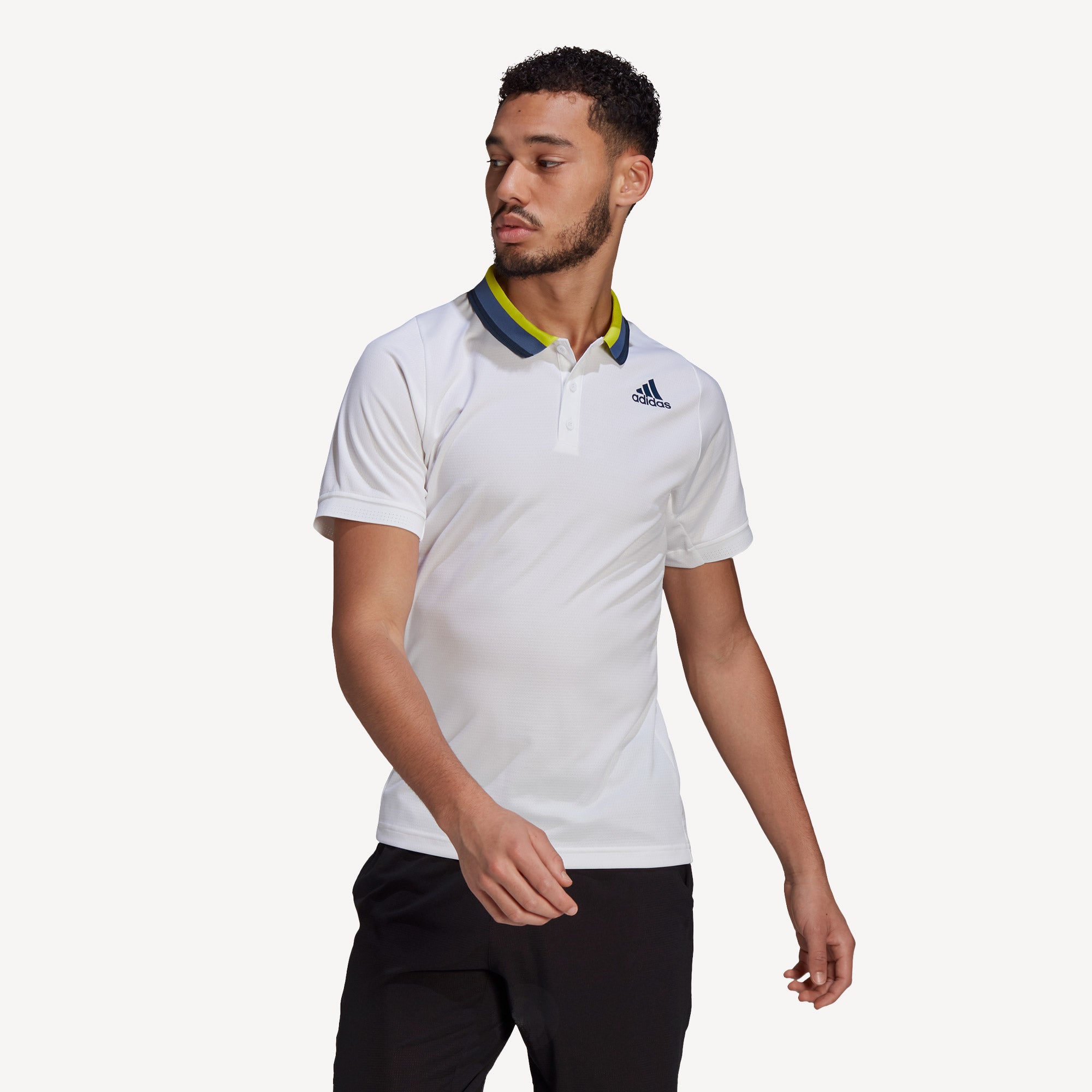 adidas Freelift Heat Ready Men's Tennis Polo White (1)
